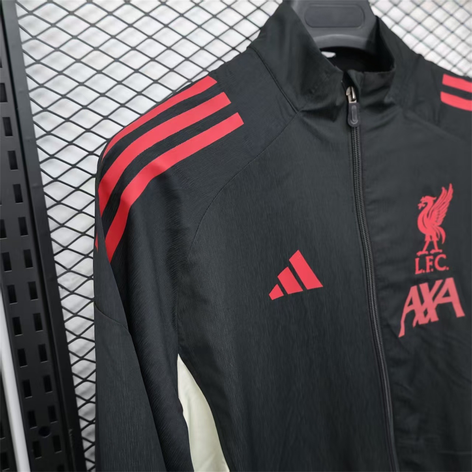 AlphaJersey-Liver.pool 25-26 Black Windbreaker Jacket