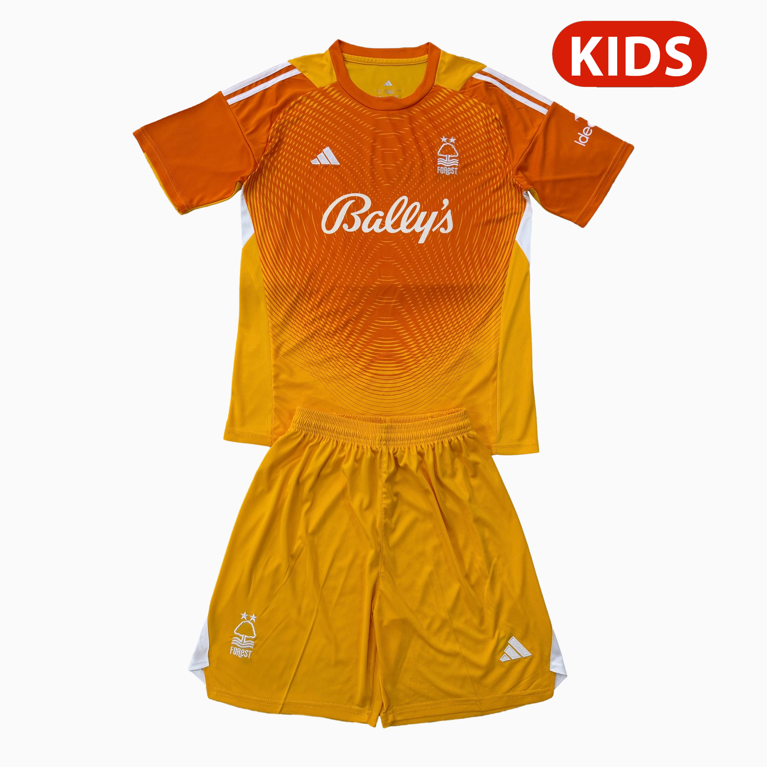 AlphaJersey-Nottingham Forest 25-26 Orange Goalkeeper Kids Kit