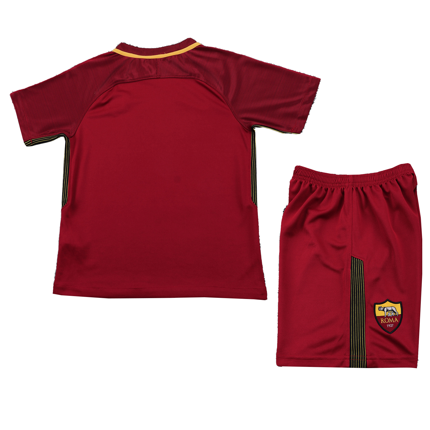 AlphaJersey-Retro Roma 2017-18 Home Kids Kit
