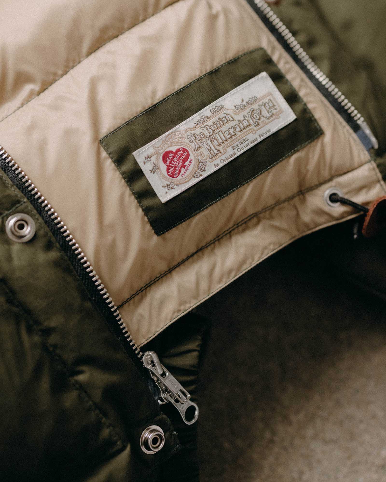 The Down Sweater in Olive Waxed Ripstop | Modern Menswear by yycbvcnbmmnbm