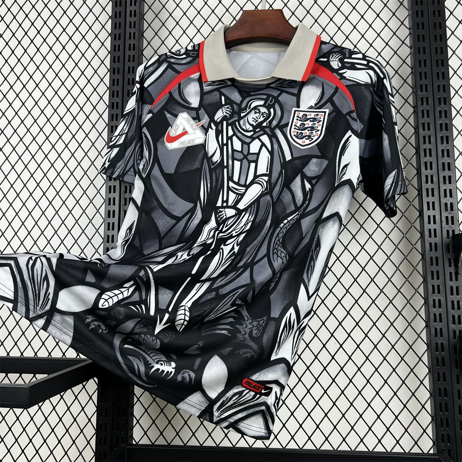 AlphaJersey-England 2026 World Cup Palace Black And Gray Special Jersey - Fans Version