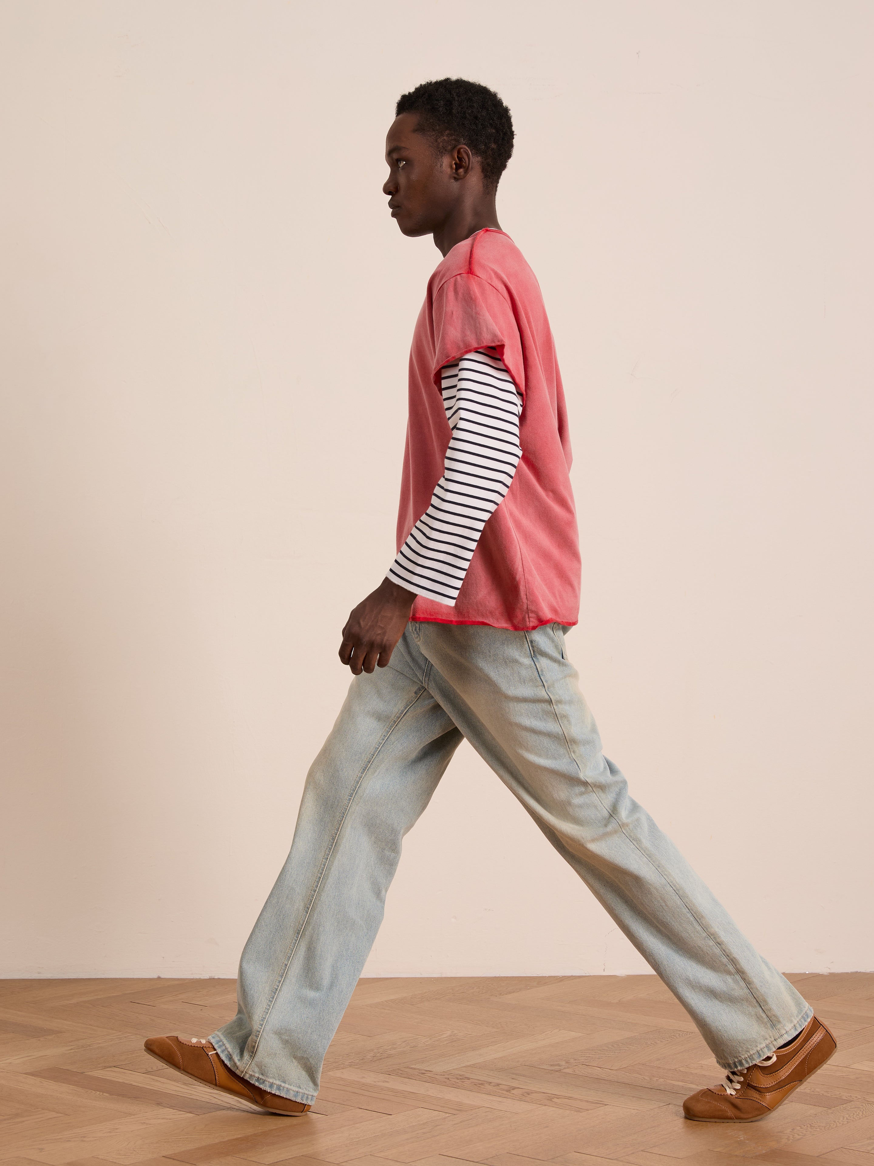 Double Layer LS Tee | Modern Menswear by yycbvcnbmmnbm