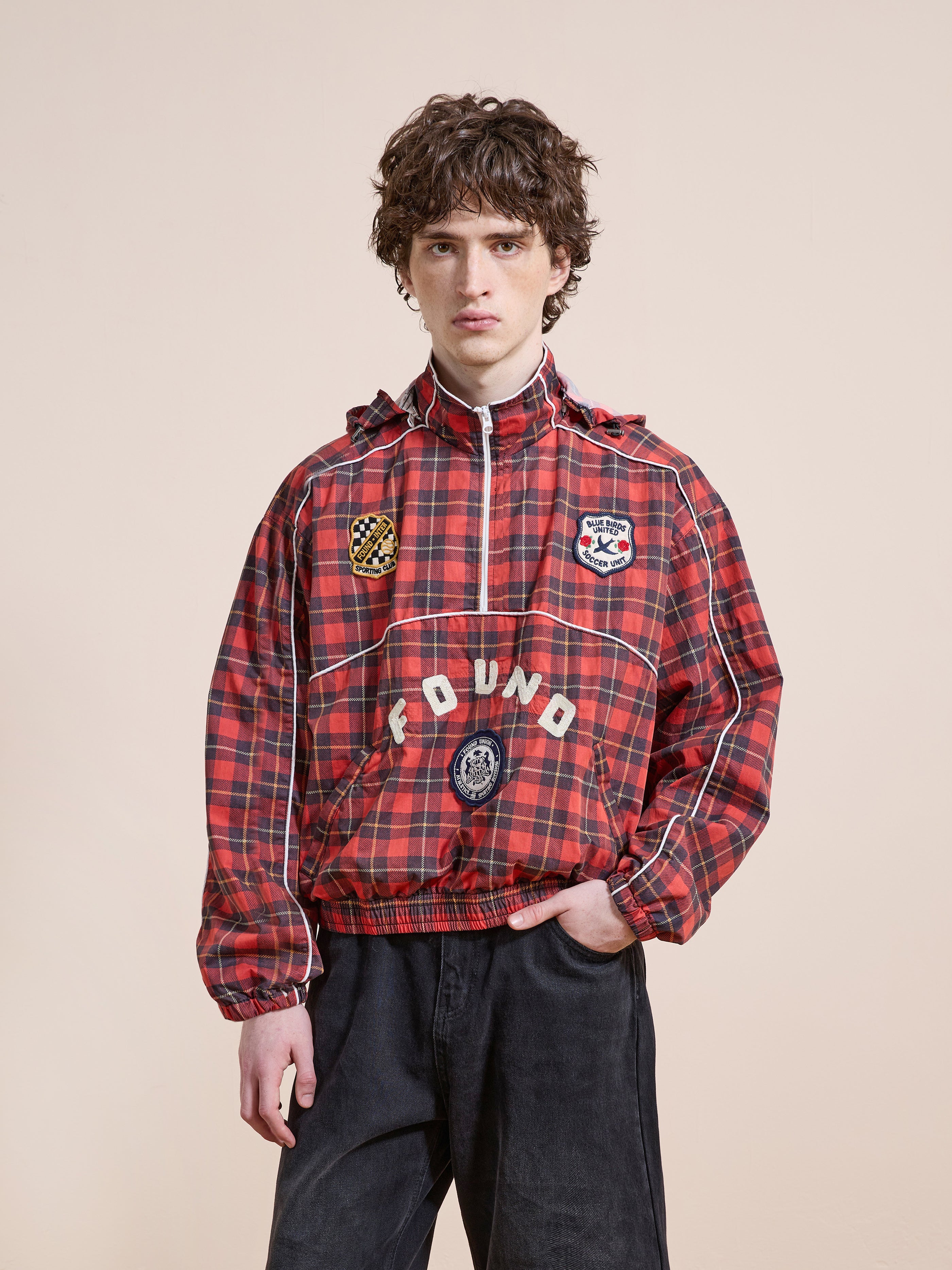 Red Plaid Track Jacket | Modern Menswear by yycbvcnbmmnbm