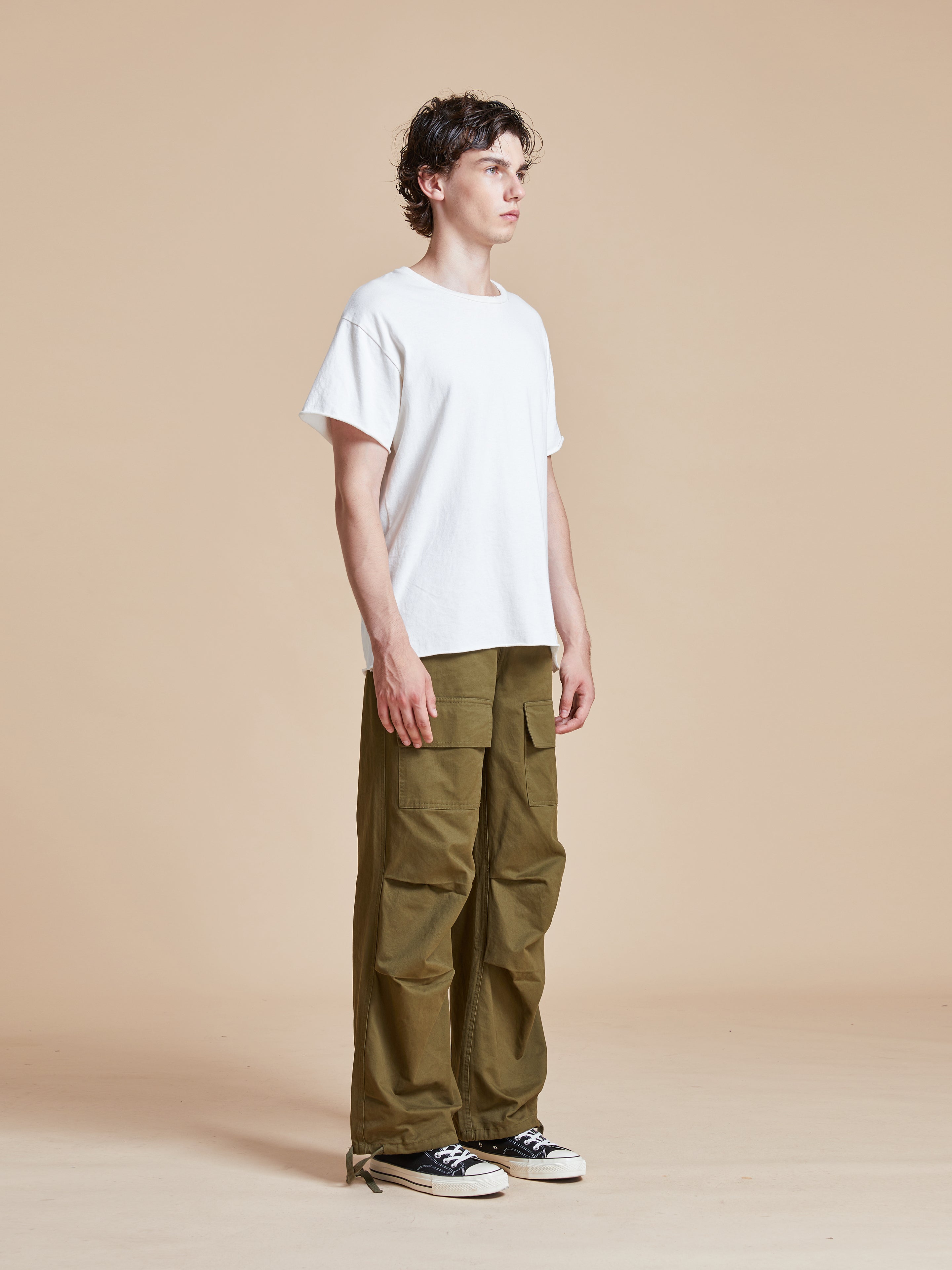 Parachute Cargo Twill Pants | Modern Menswear by yycbvcnbmmnbm
