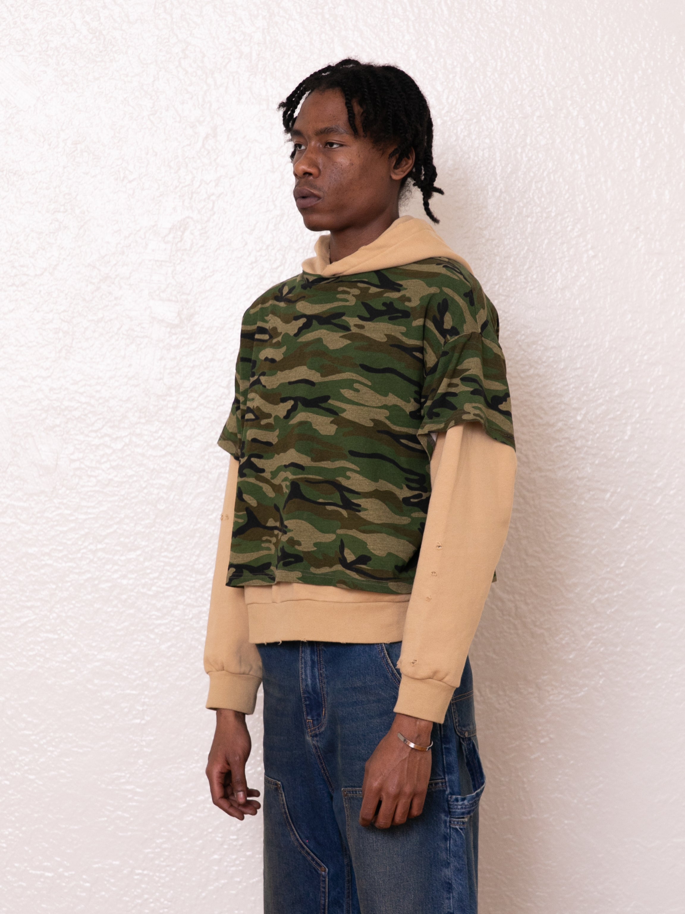 Double Layer Hoodie | Modern Menswear by yycbvcnbmmnbm