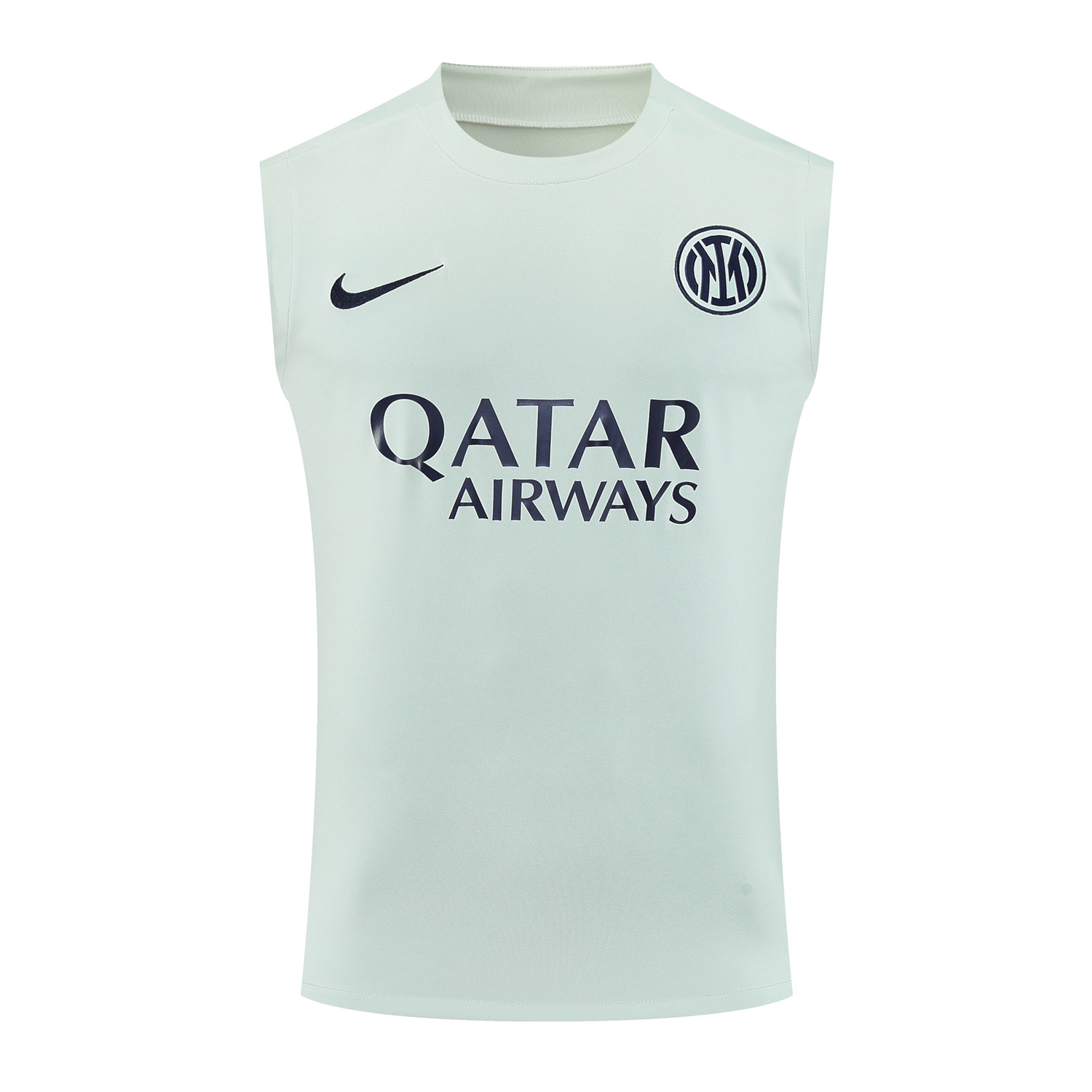 AlphaJersey-Inter Milan 25-26 Vest Training Set - White Vest & Blue Shorts