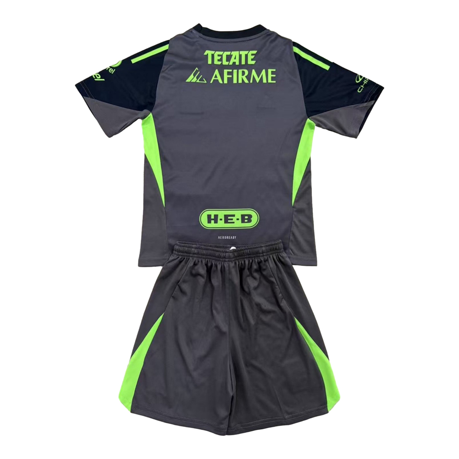 AlphaJersey-Tigres UANL 25-26 Grey Black Goalkeeper Men's Adult Jersey Set - Fans Version