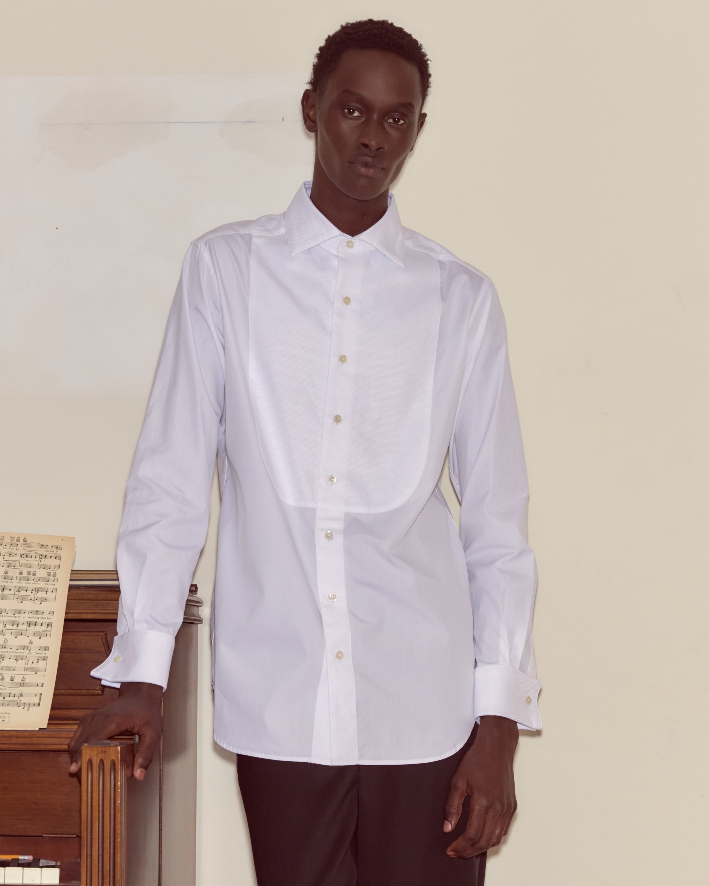 Bib Tuxedo Shirt | Modern Menswear by yycbvcnbmmnbm