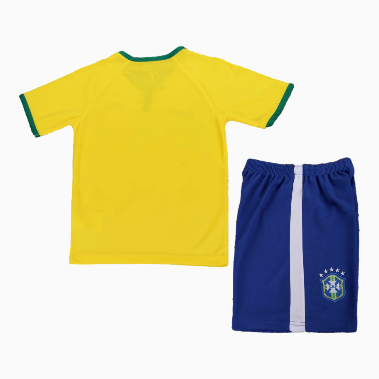 AlphaJersey-Retro Brazil 2014 Home Kids Kit