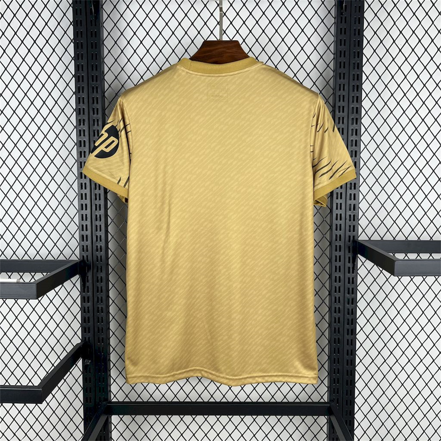 AlphaJersey-Real Madrid 25-26 Gold Swirl Training Jersey - Fans Version