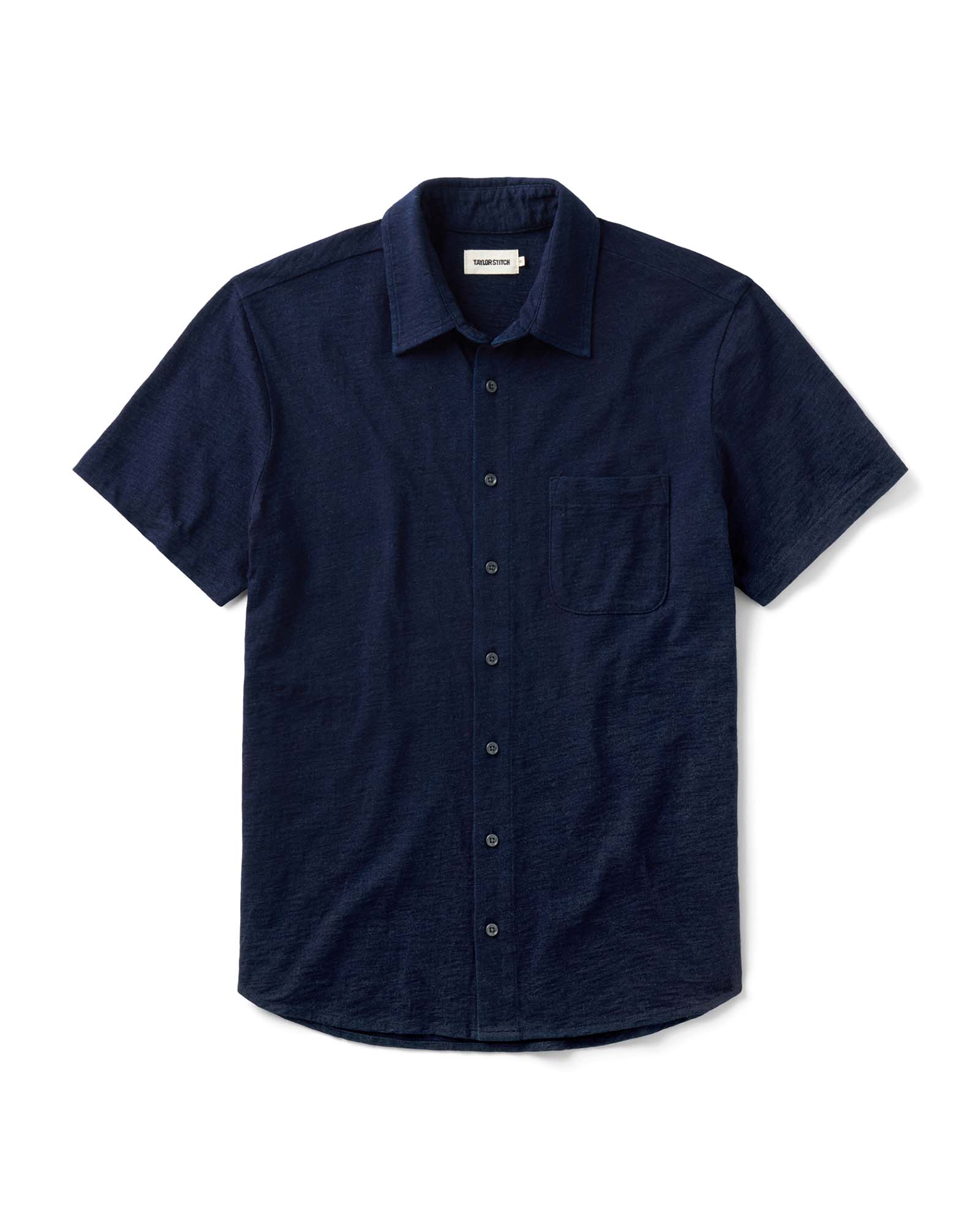 The Short Sleeve California in Rinsed Indigo Slub | Modern Menswear by yycbvcnbmmnbm