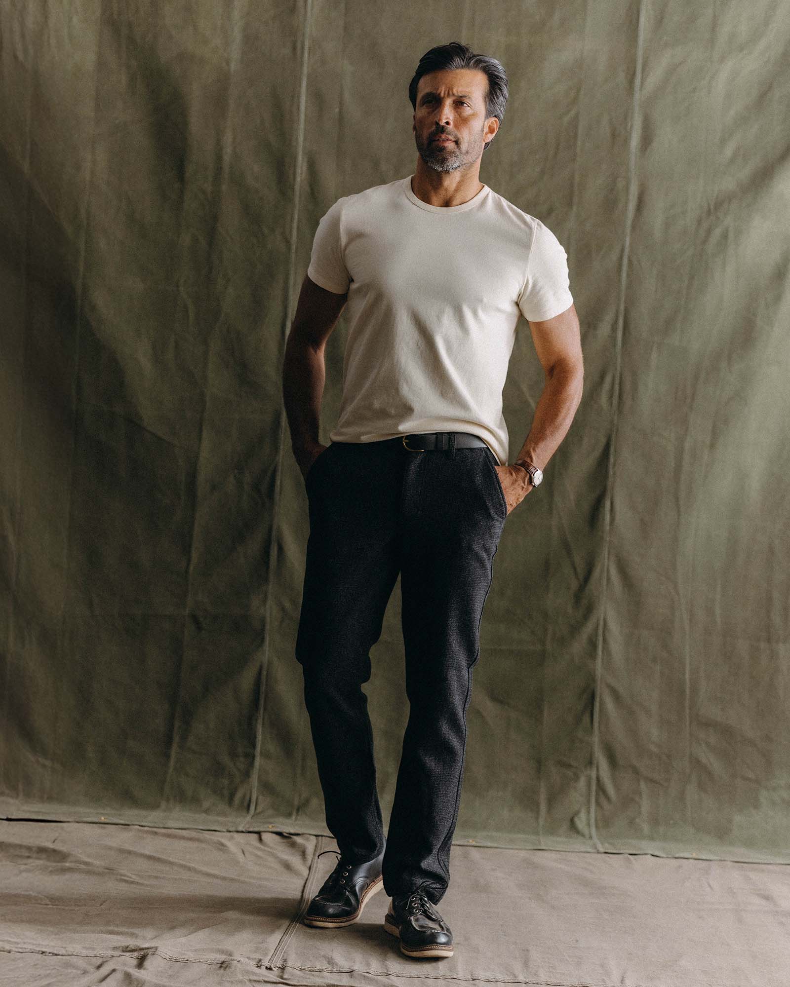 The Organic Cotton Tee in Vintage White | Modern Menswear by yycbvcnbmmnbm