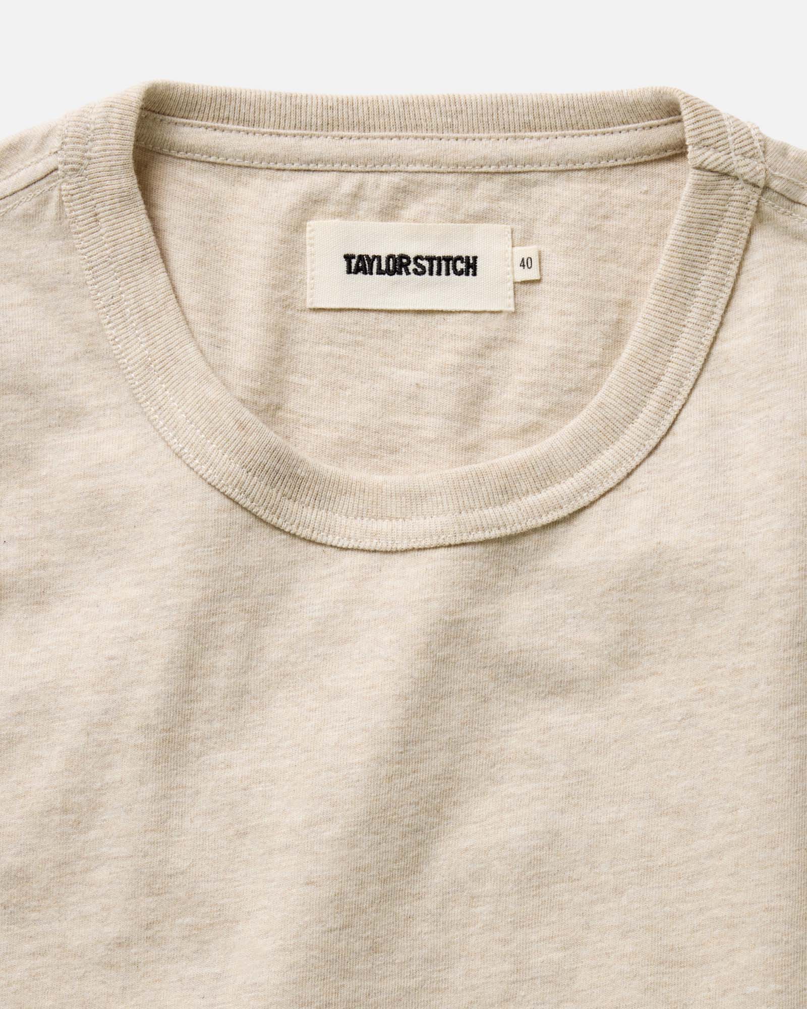 The Organic Cotton Tee in Heather Oat | Modern Menswear by yycbvcnbmmnbm