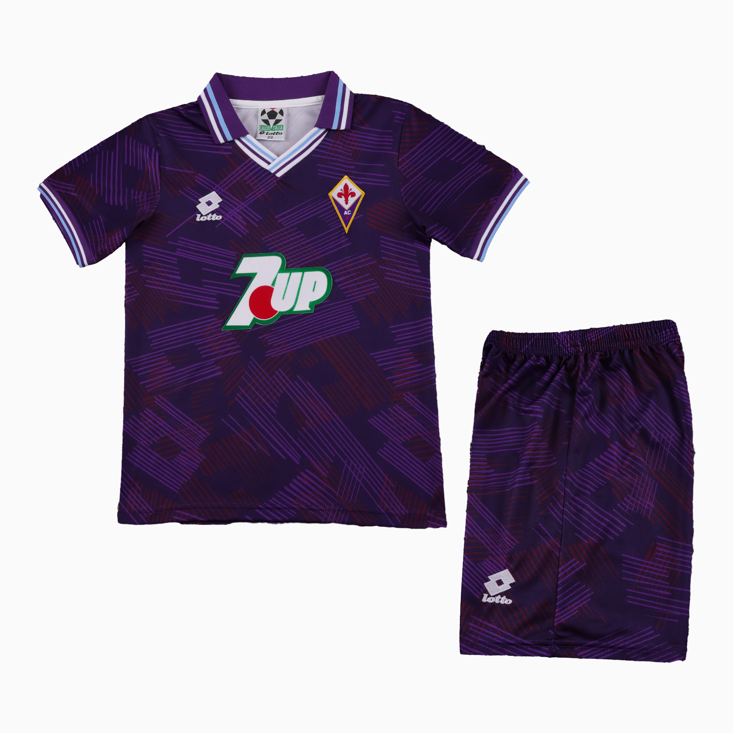 AlphaJersey-Retro Fiorentina 1992-93 Home Kids Kit