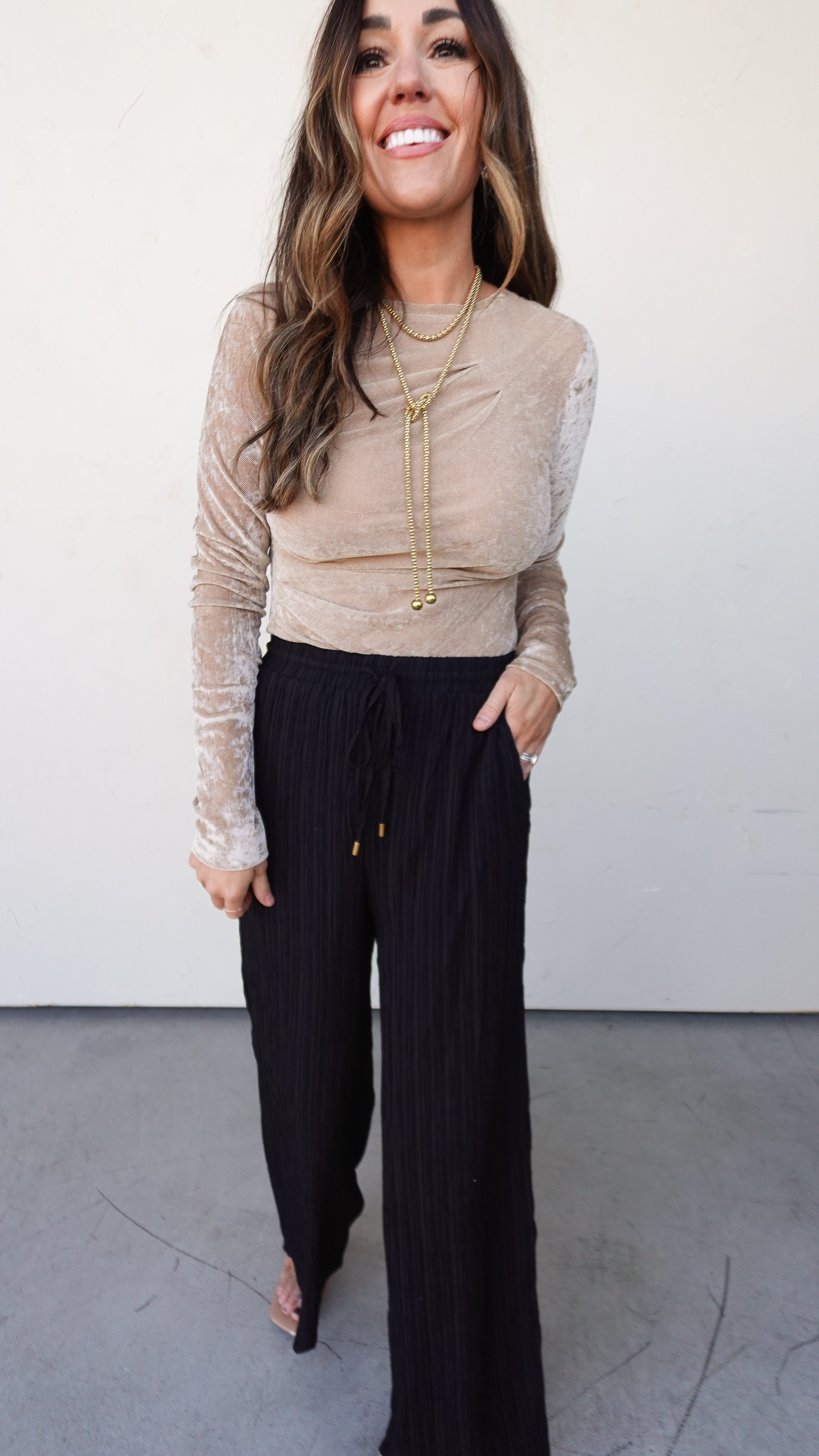 Champagne Velvet Bodysuit | Elegant Women's Fashion by coolavocek