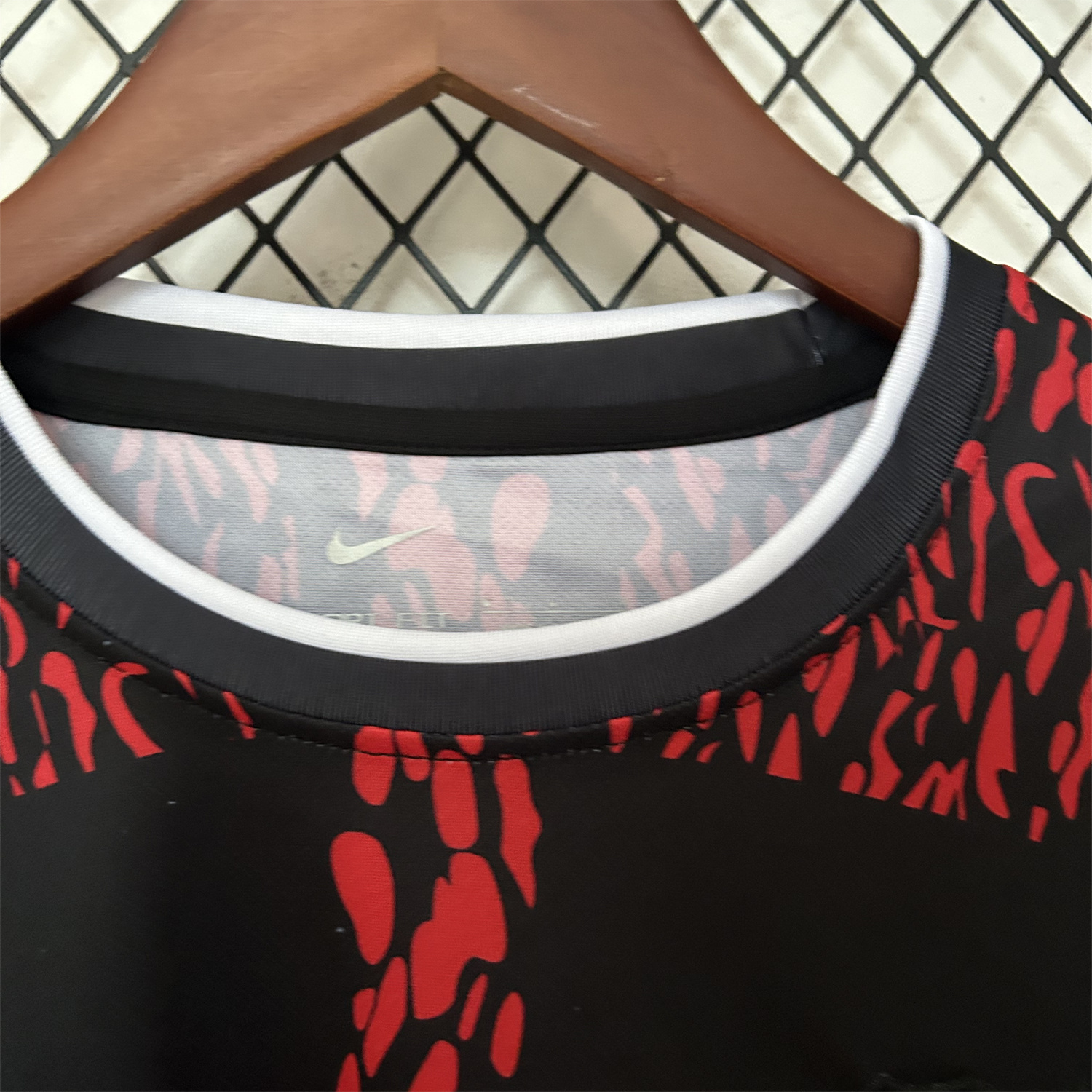 AlphaJersey-Barcelona 25-26 Red Lion Silhouette Black Jersey - Fans Version