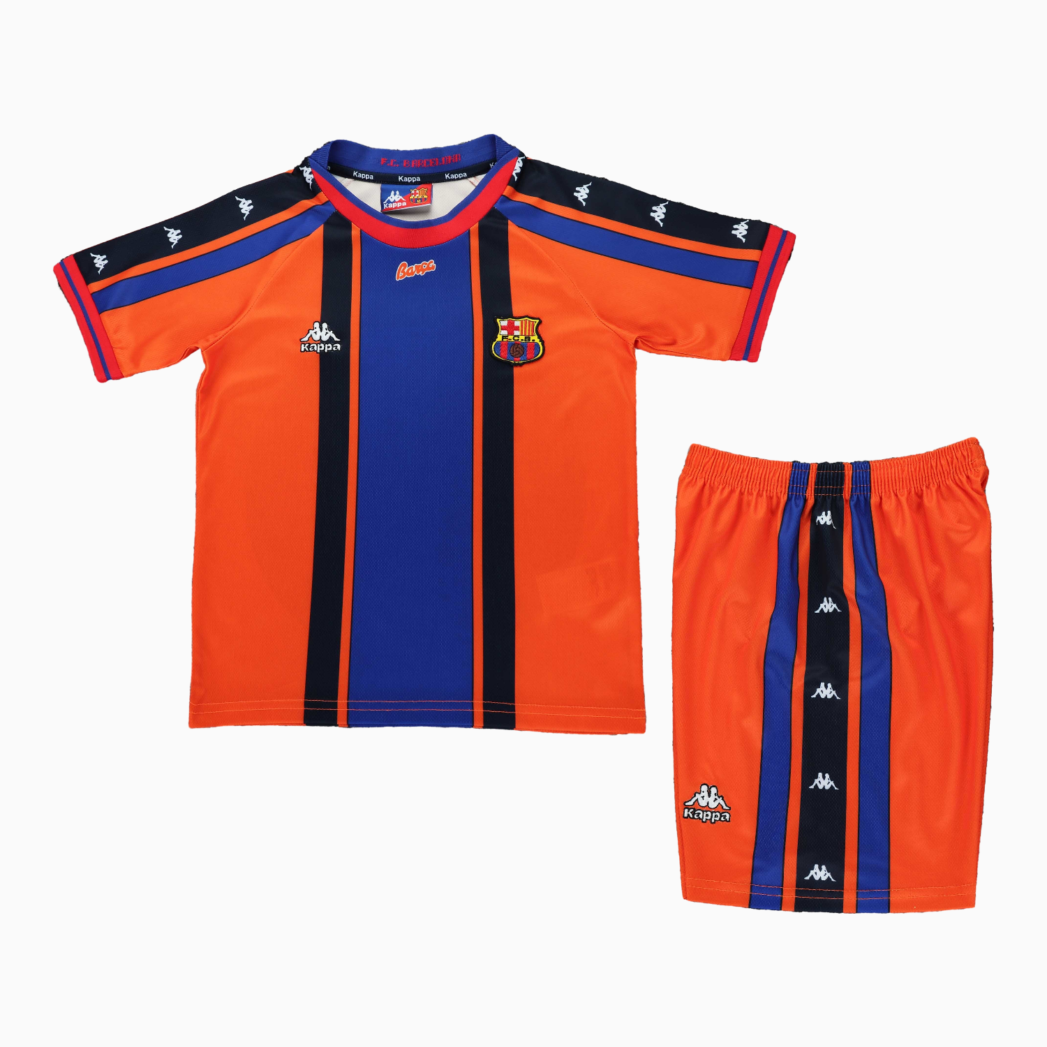 AlphaJersey-Retro Barcelona 1997-98 Away Kids Kit