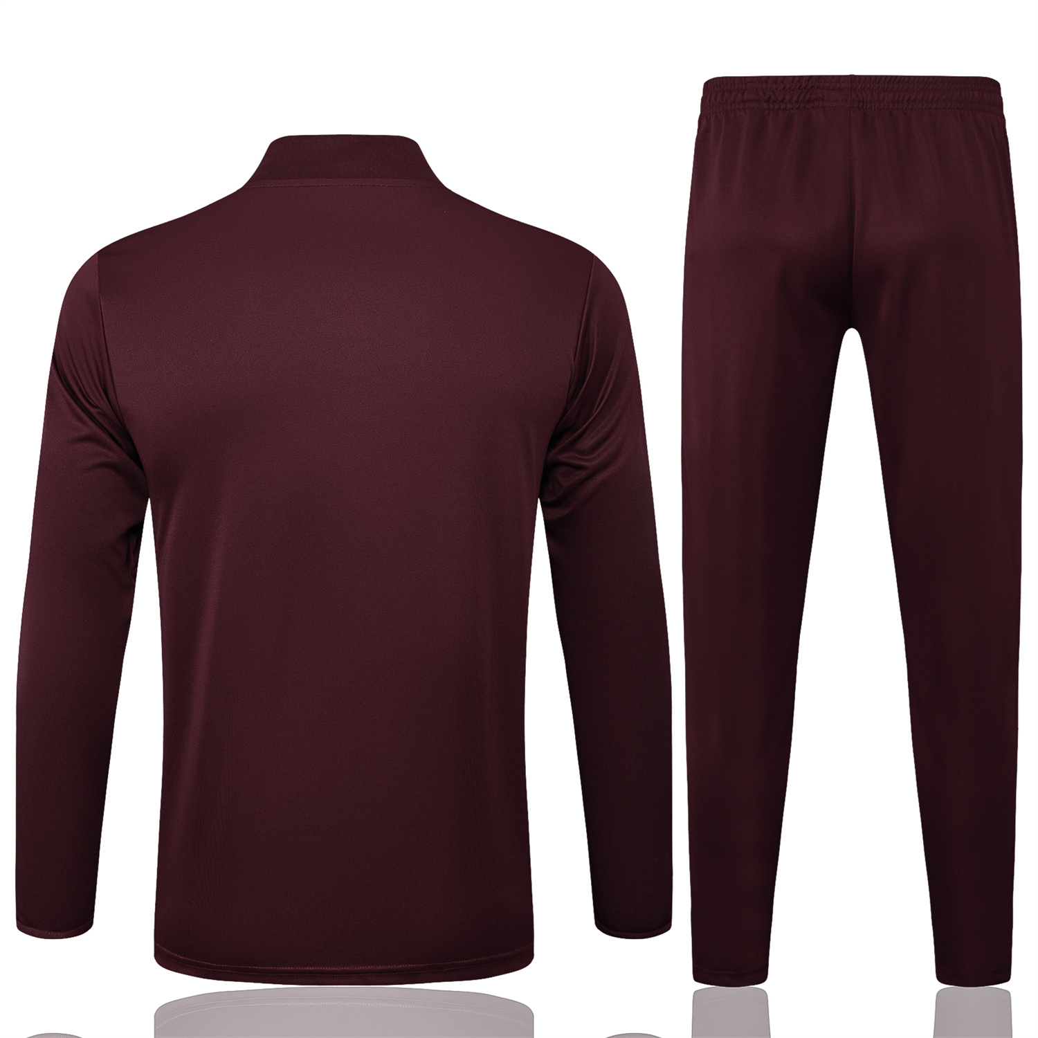 AlphaJersey-Bayern Munich 25-26 Throwback Trefoil Long Sleeves Training Set - Deep Red