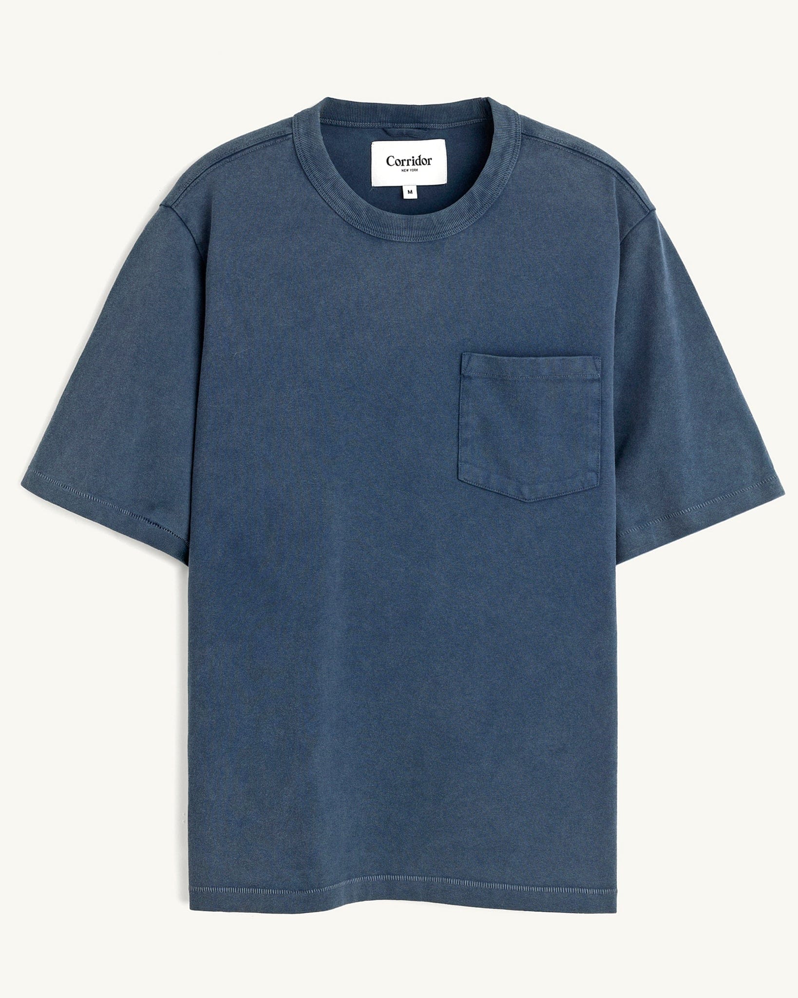 Garment Dye Tee - Navy | Modern Menswear by yycbvcnbmmnbm