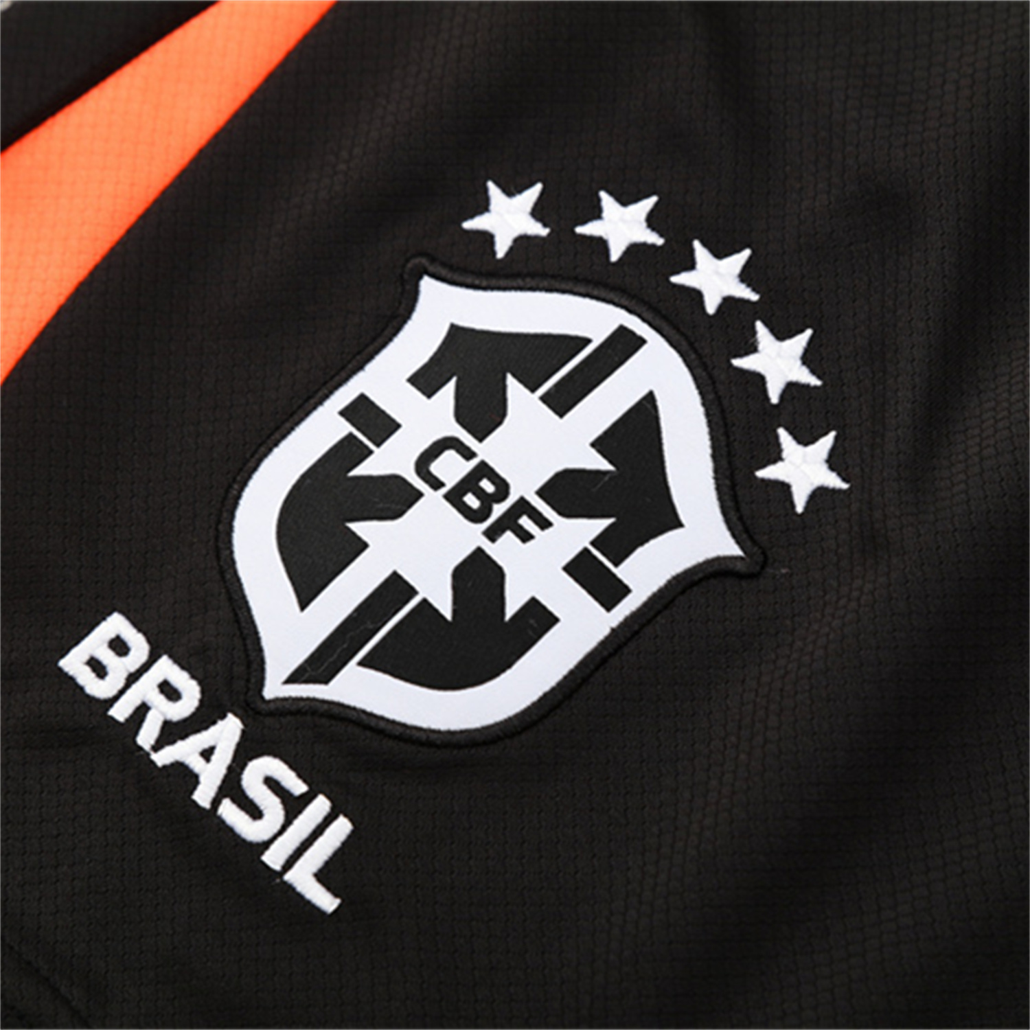AlphaJersey-Brazil 25-26 Short-Sleeve Training Set - Black Top & Black Shorts