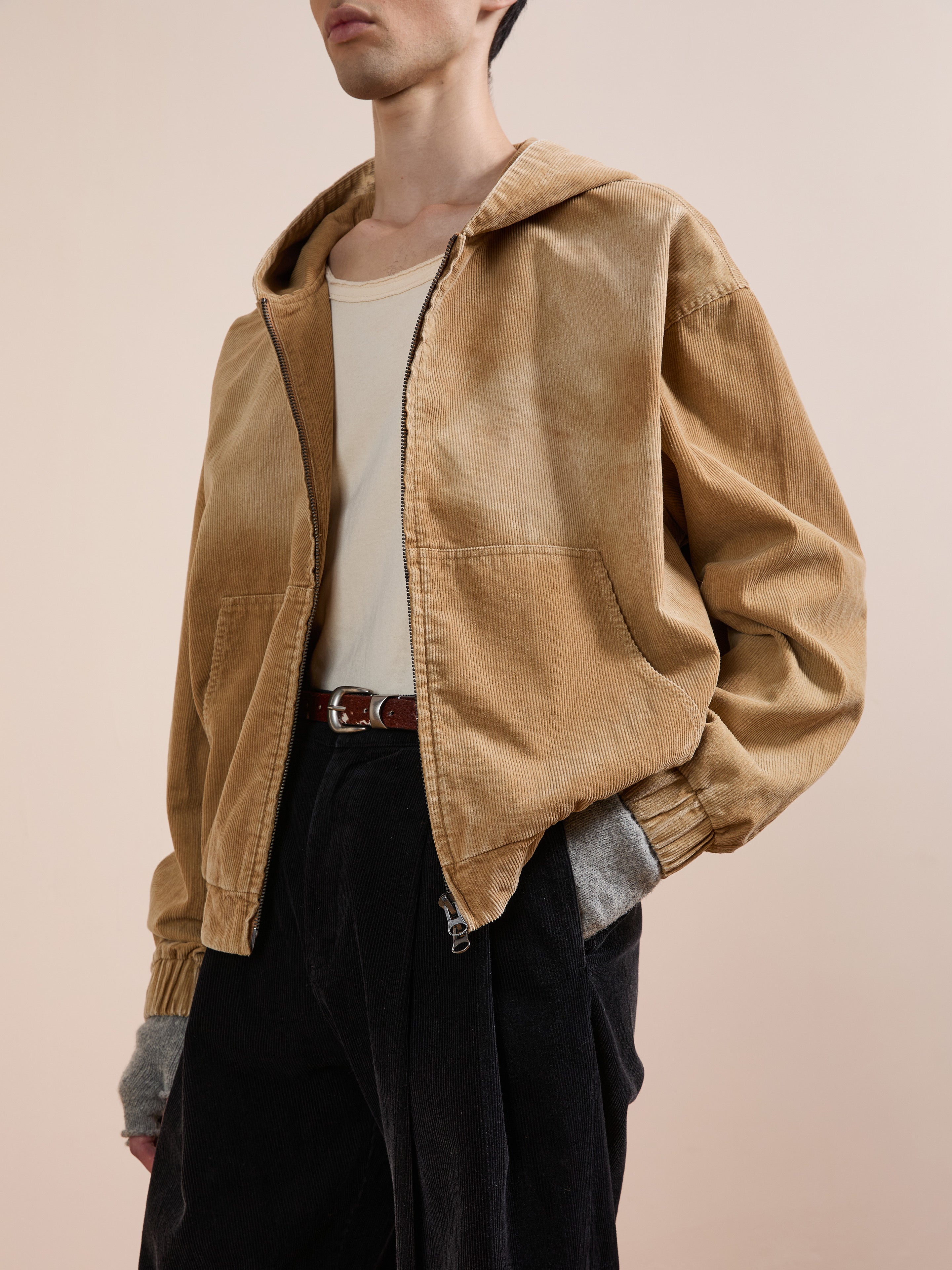 Corduroy Zip Up Hoodie | Modern Menswear by yycbvcnbmmnbm