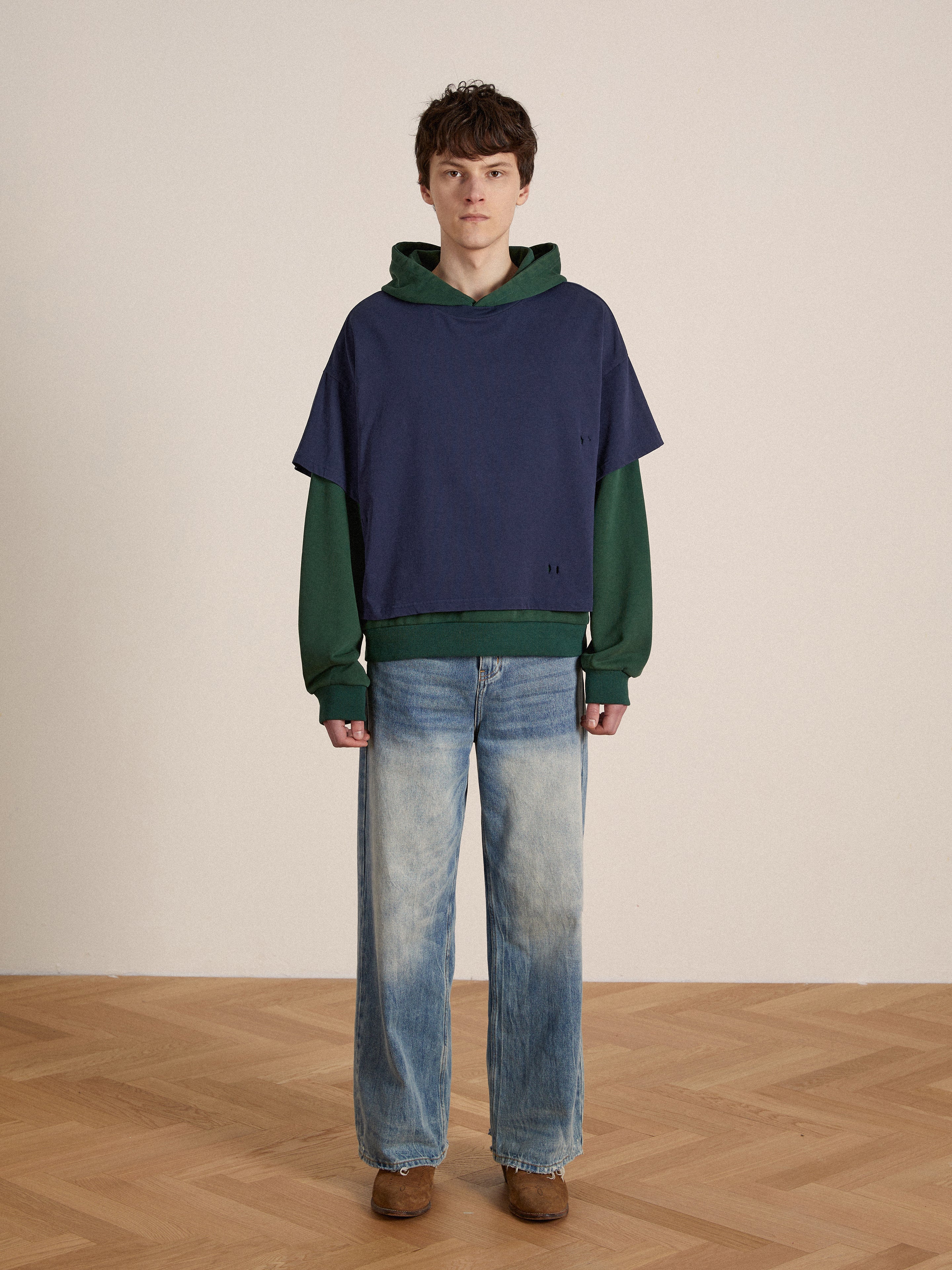 Double Layer Hoodie | Modern Menswear by yycbvcnbmmnbm