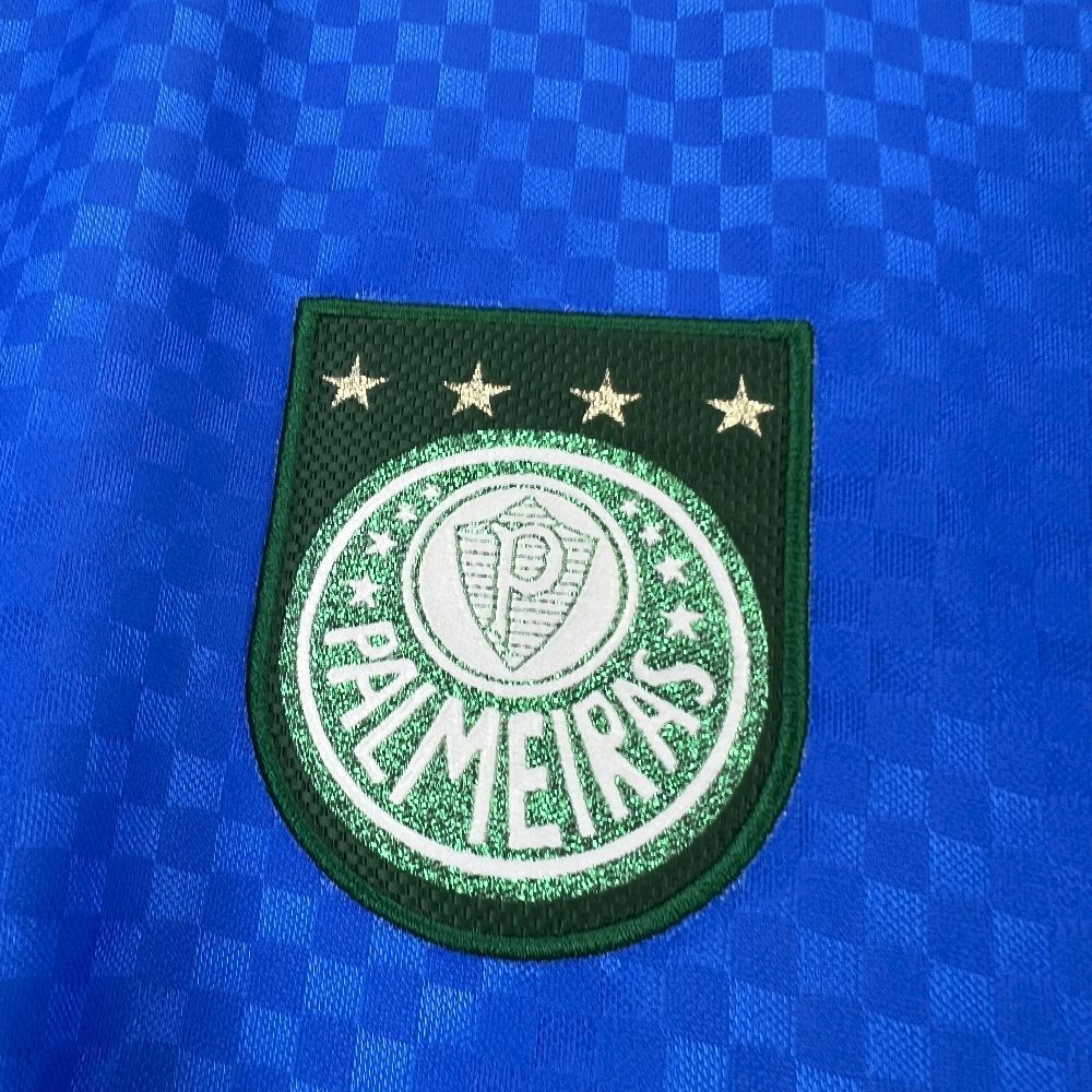AlphaJersey-Retro Palmeiras 1999-00 Marcos 12 Goalkeeper Blue Jersey