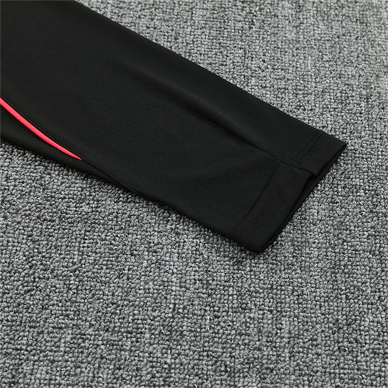 AlphaJersey-Brazil X JD 2026 Kids Long Sleeves Training Set - Black Top And Black Orange Pants