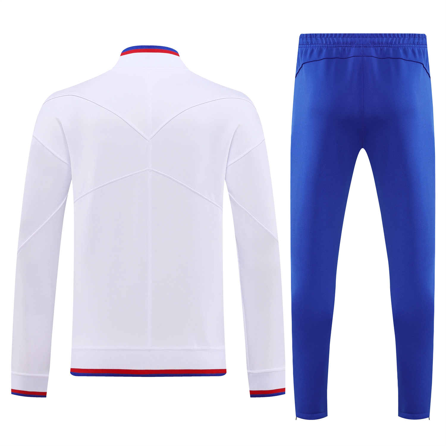 AlphaJersey-England 2026 Long Sleeve Training Set - White Top and Blue Pants