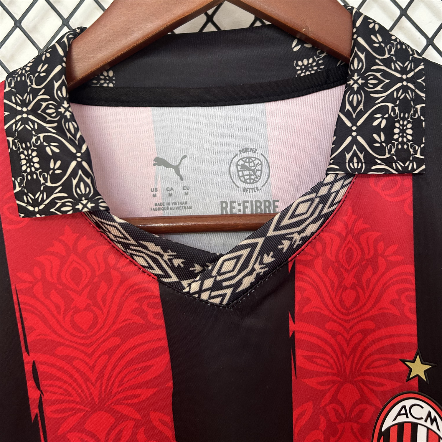 AlphaJersey-AC Milan 25-26 Red And Black Special Jersey - Fans Version