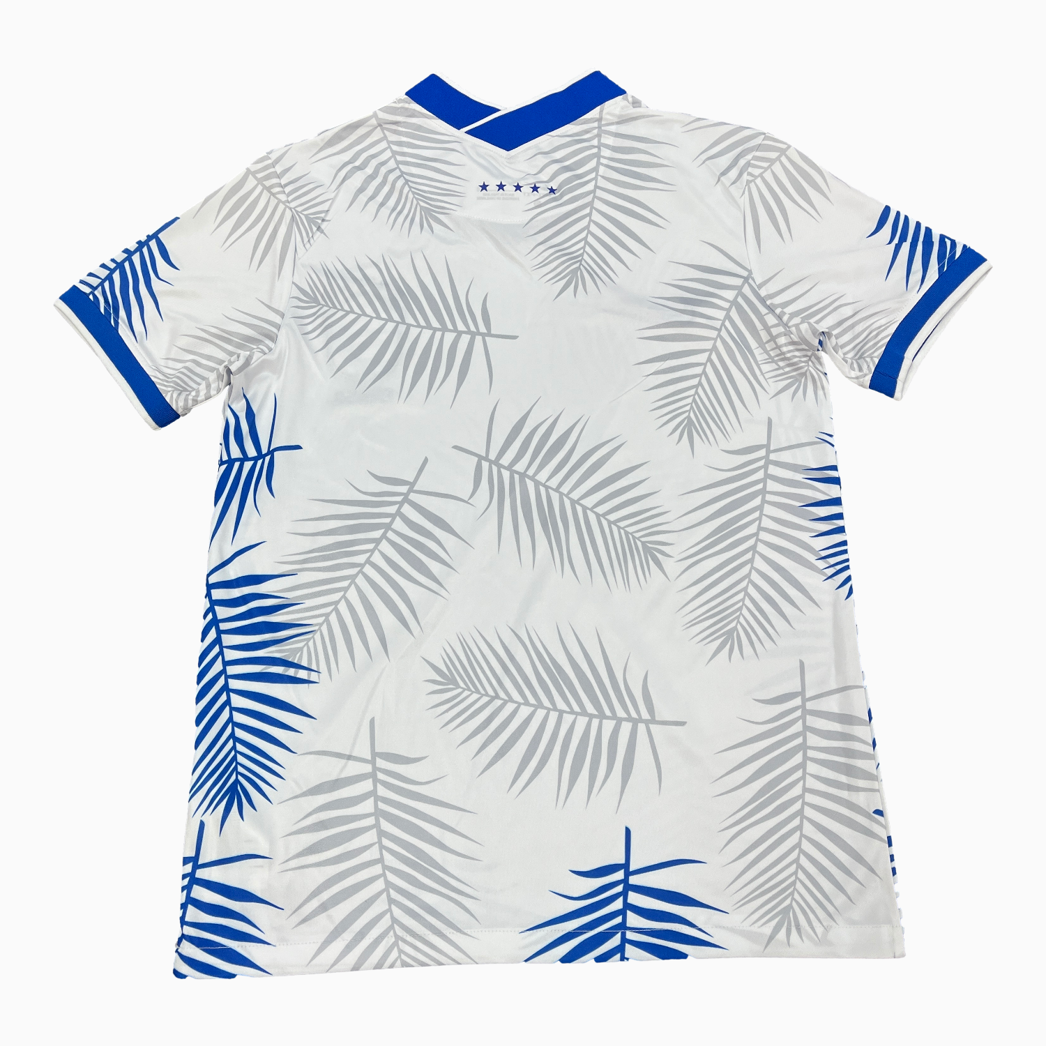 AlphaJersey-Brazil 25-26 Blue And Grey Leaves White Jersey - Fans Version