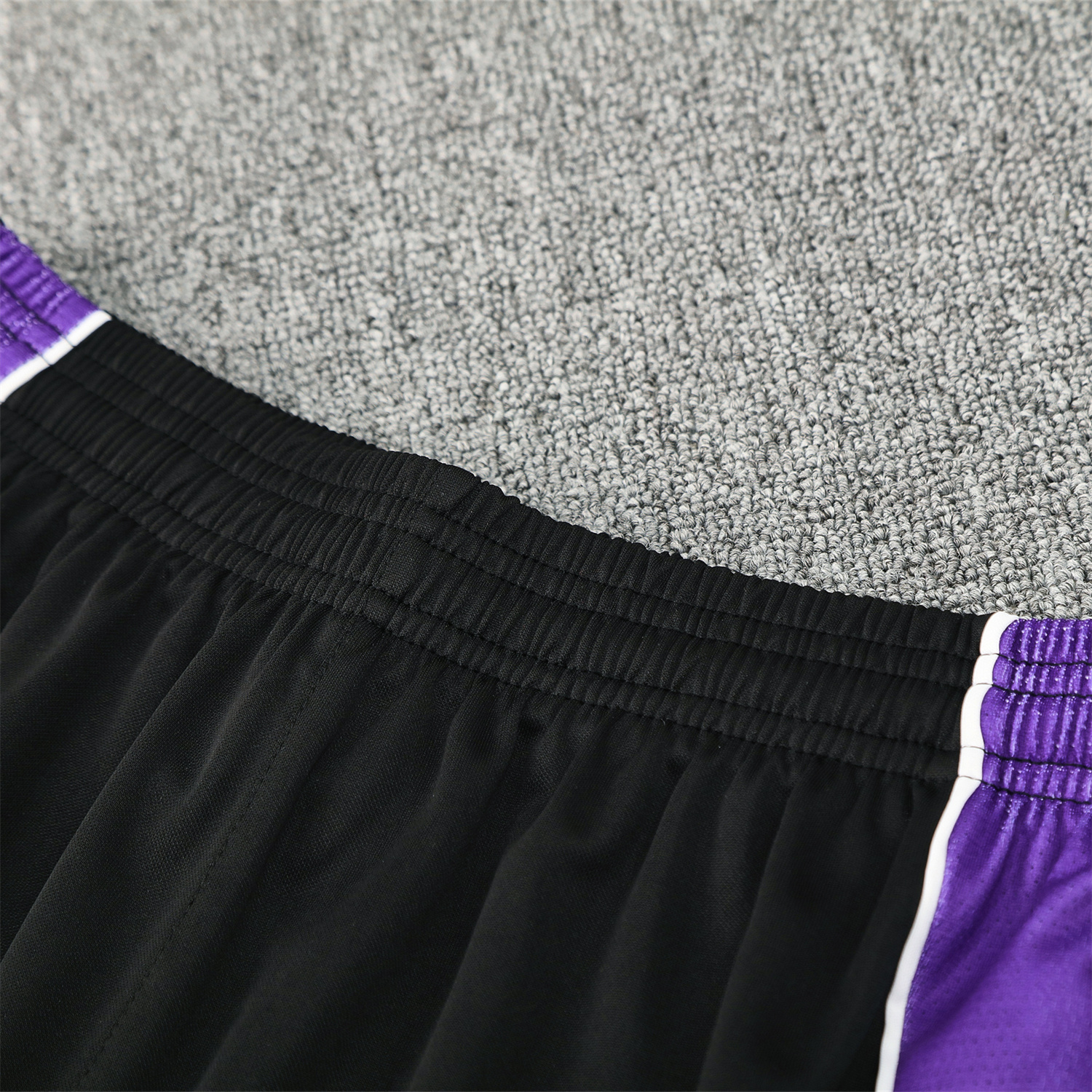 AlphaJersey-Real Madrid 25-26 Short-Sleeve Training Set - Blue Edge White Top & Black Shorts