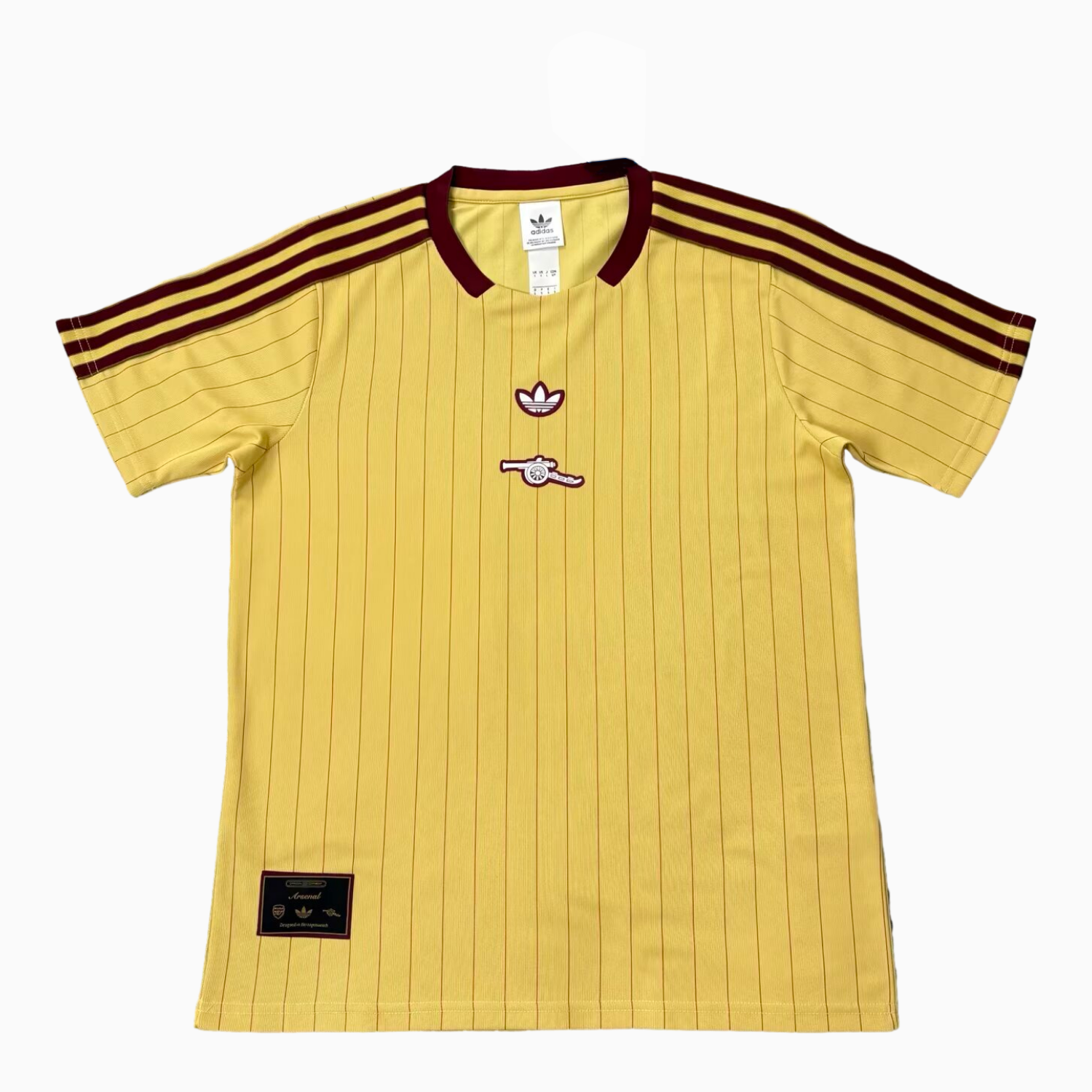 AlphaJersey-Arsenal 25-26 Trefoil Yellow Travel Jersey - Fans Version
