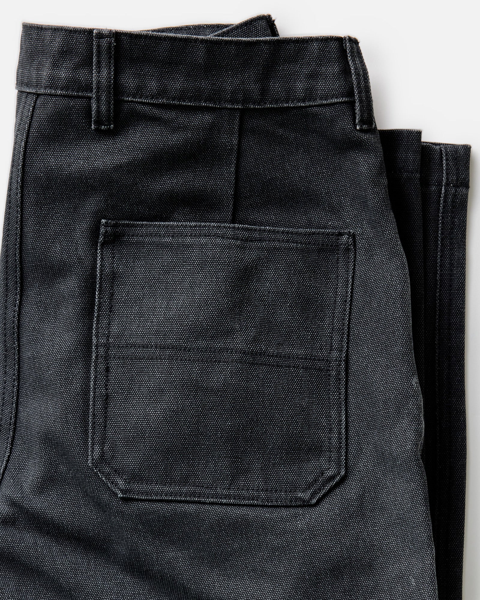 The Chore Pant in Coal Chipped Canvas | Modern Menswear by yycbvcnbmmnbm