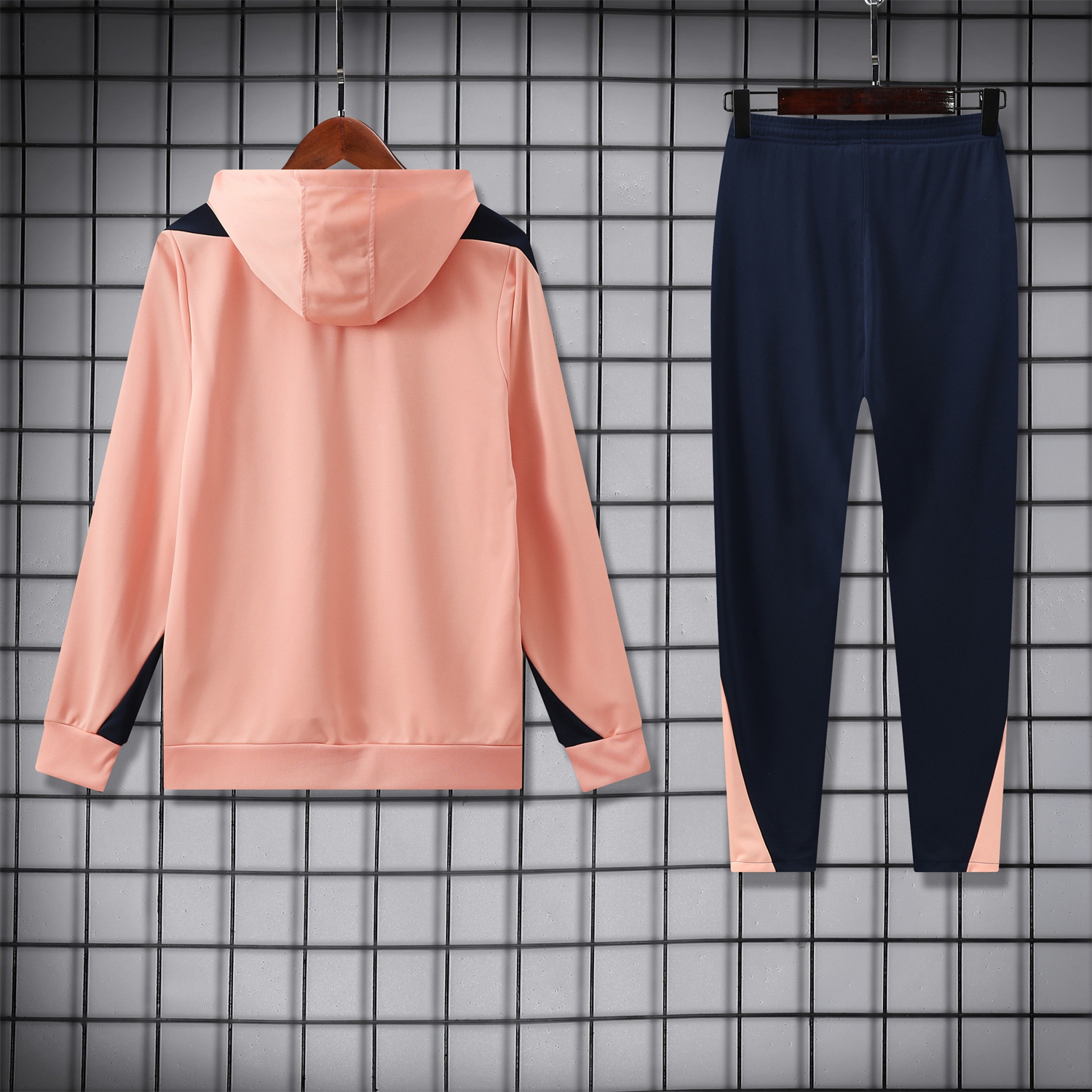 AlphaJersey-C.H.E.L.S.E.A 25-26 Traning Hoodie Set - Pink With Royal Blue