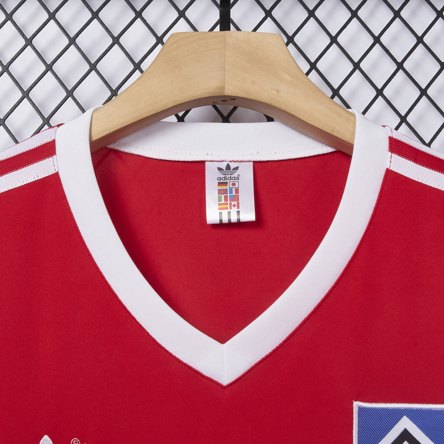 AlphaJersey-Retro Hamburger SV 1988 Away Red Jersey