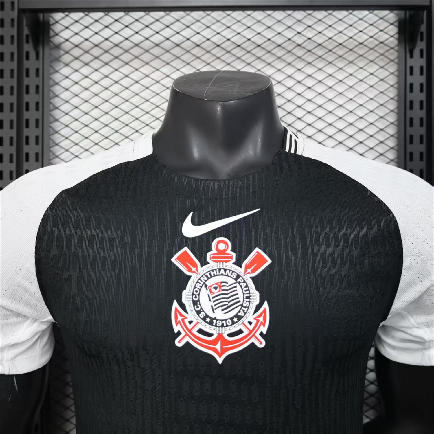 AlphaJersey-Corinthians 25-26 Black Away Jersey - Player Version
