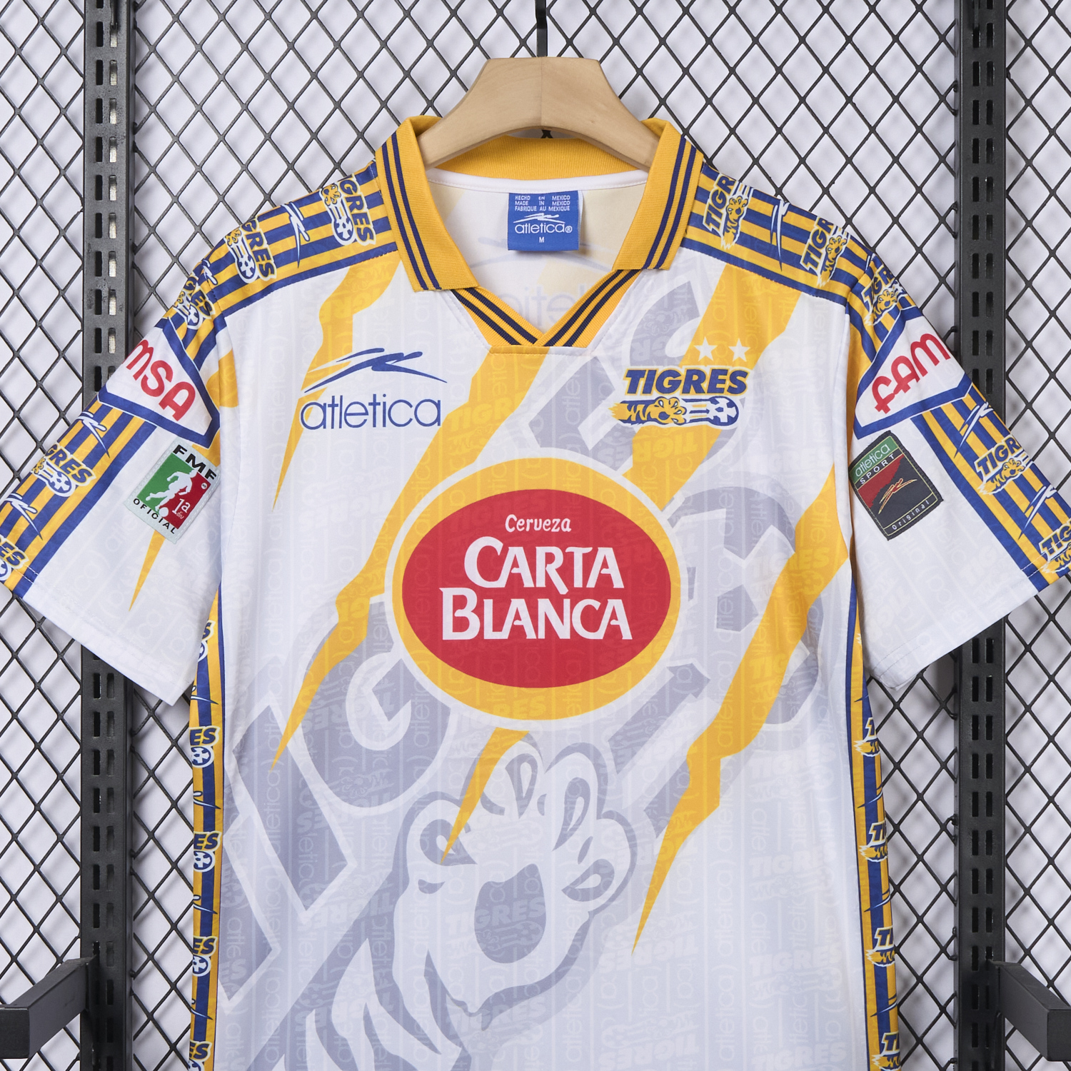 AlphaJersey-Retro Tigres UANL 1997-98 Away White Jersey