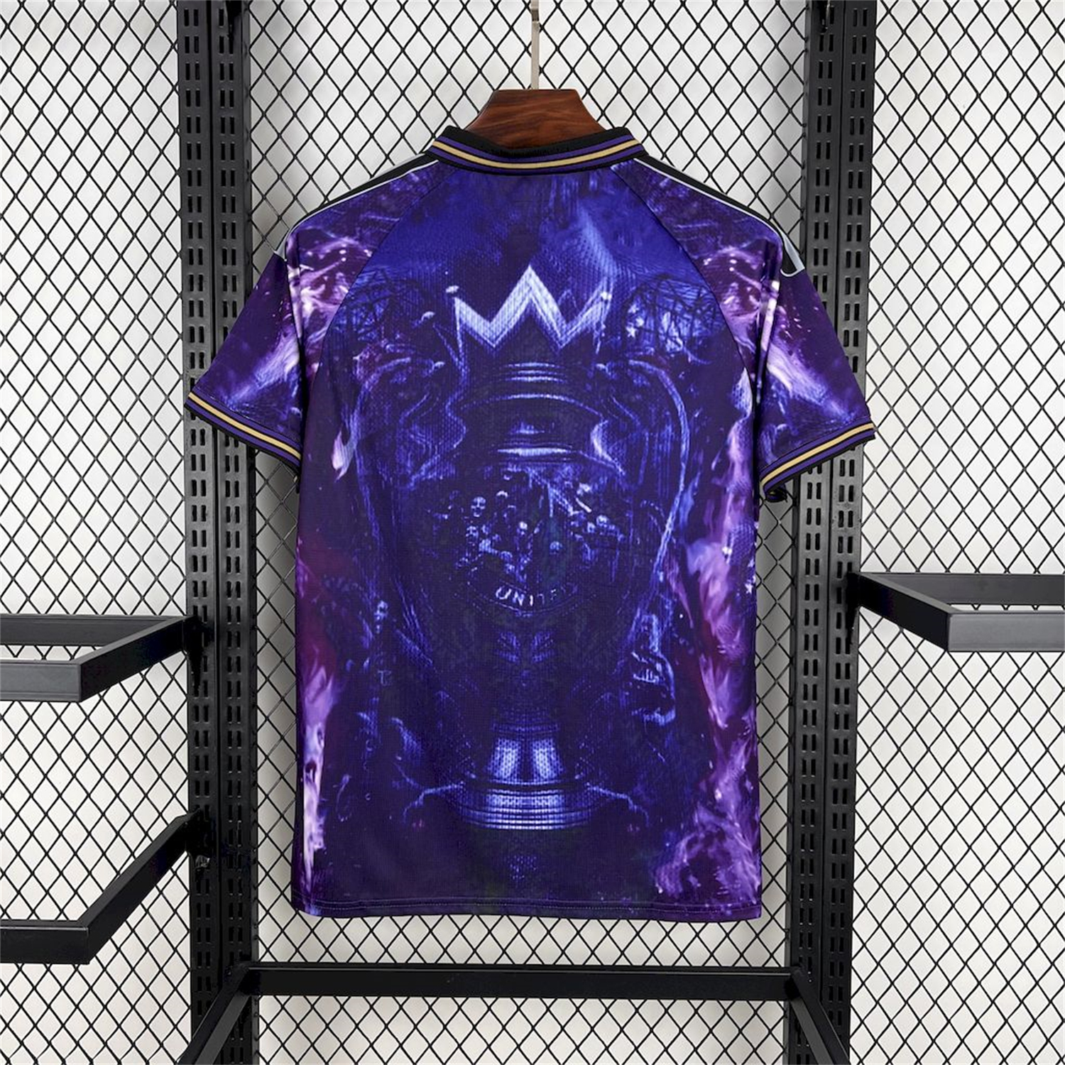 AlphaJersey-Manchester United 25-26 Blue and Purple Premier League Championship Trophy Special Edition Jersey - Fans Version