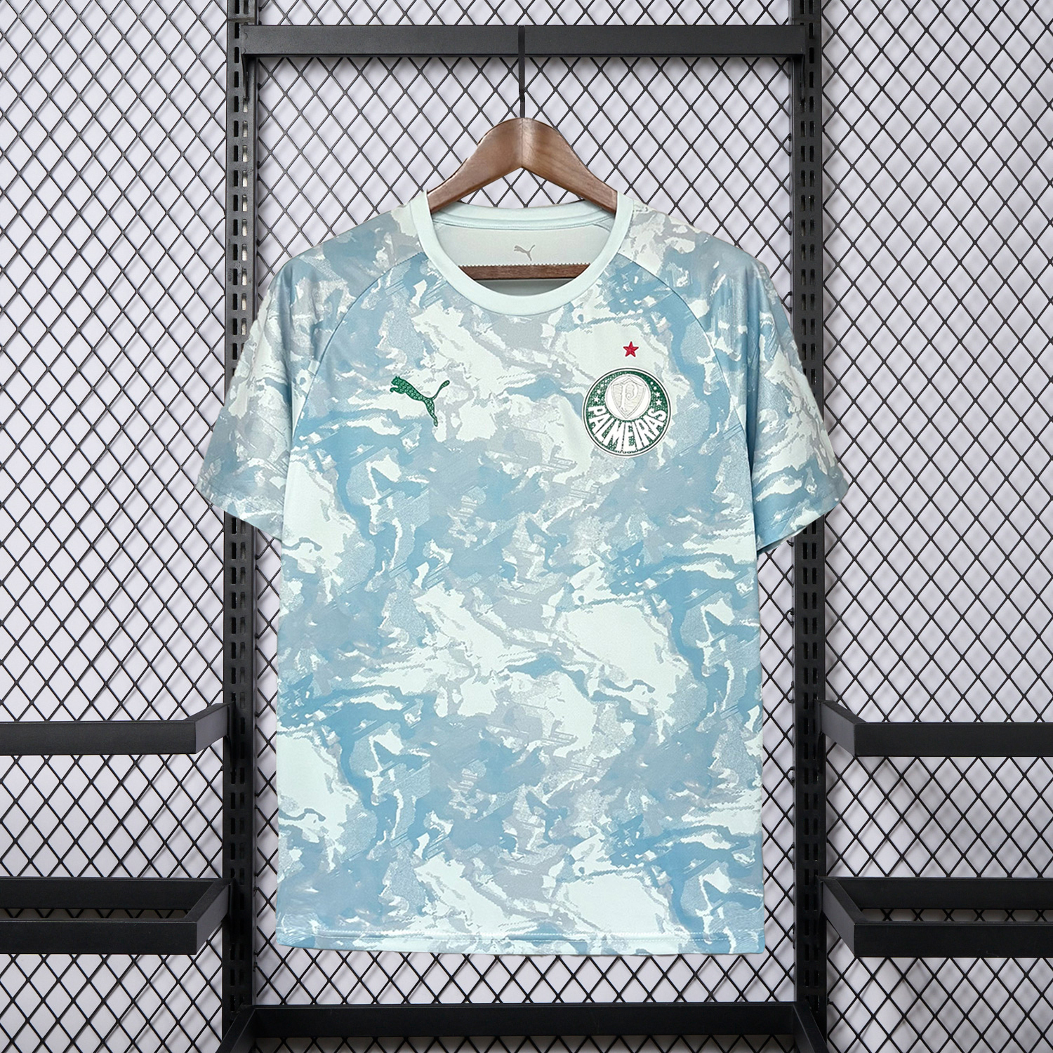 AlphaJersey-Palmeiras 26-27 Light Mint Blue Pre-Match Jersey - Fans Version