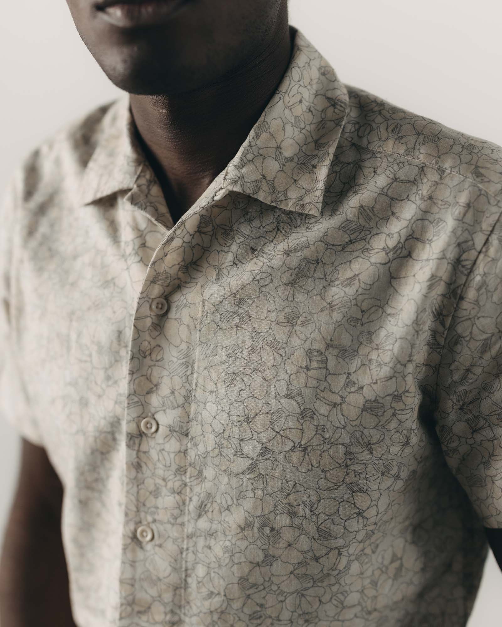 The Davis Shirt in Grey Skies Floral | Modern Menswear by yycbvcnbmmnbm