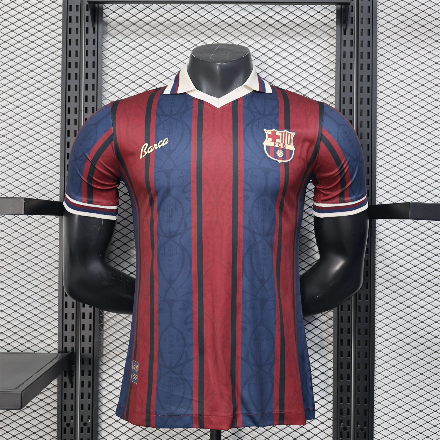 AlphaJersey-Barcelona 25-26 125th Anniversary Retro Style Jersey - Player Version