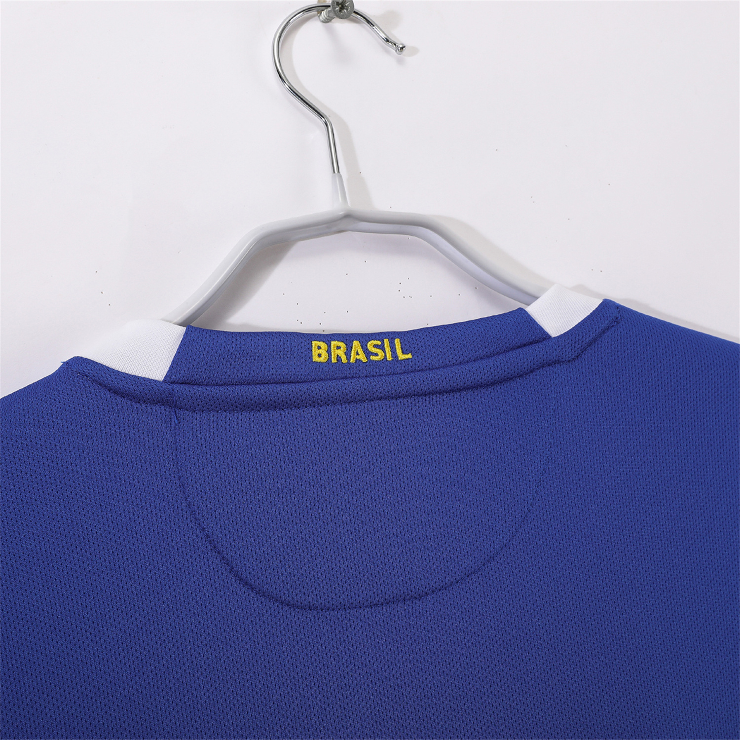 AlphaJersey-Retro Brazil 2006 Away Blue Jersey
