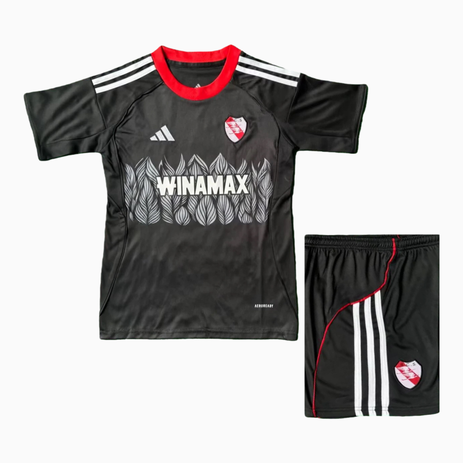 AlphaJersey-Strasbourg 25-26 Third Black Kids Kit