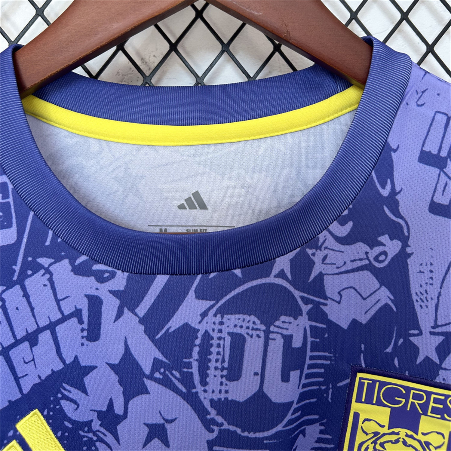 AlphaJersey-Tigres UANL 25-26 Blue And Purple Pre-match Training Jersey - Fans Version