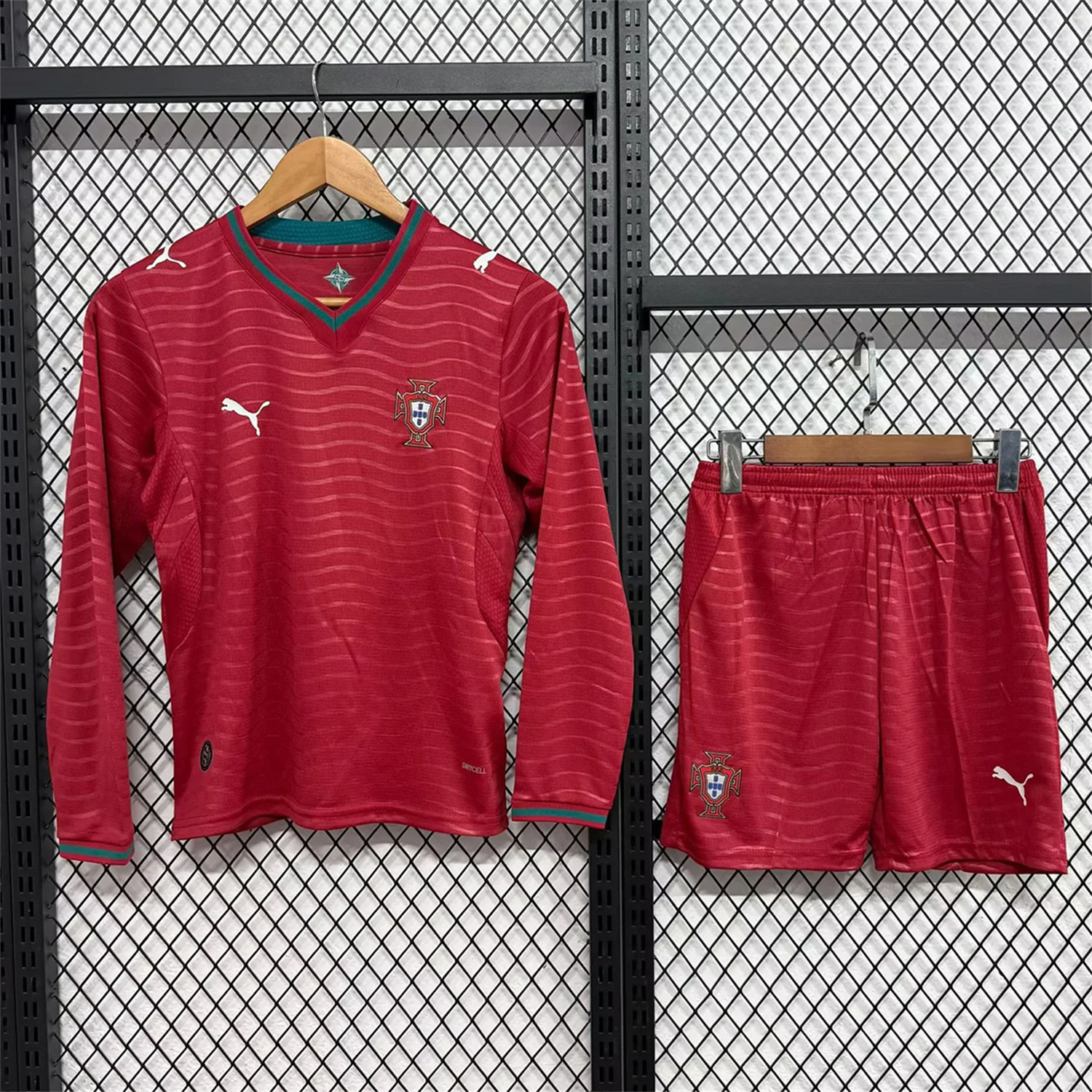 AlphaJersey-Portugal 2026 Home Long Sleeves Kids Kit