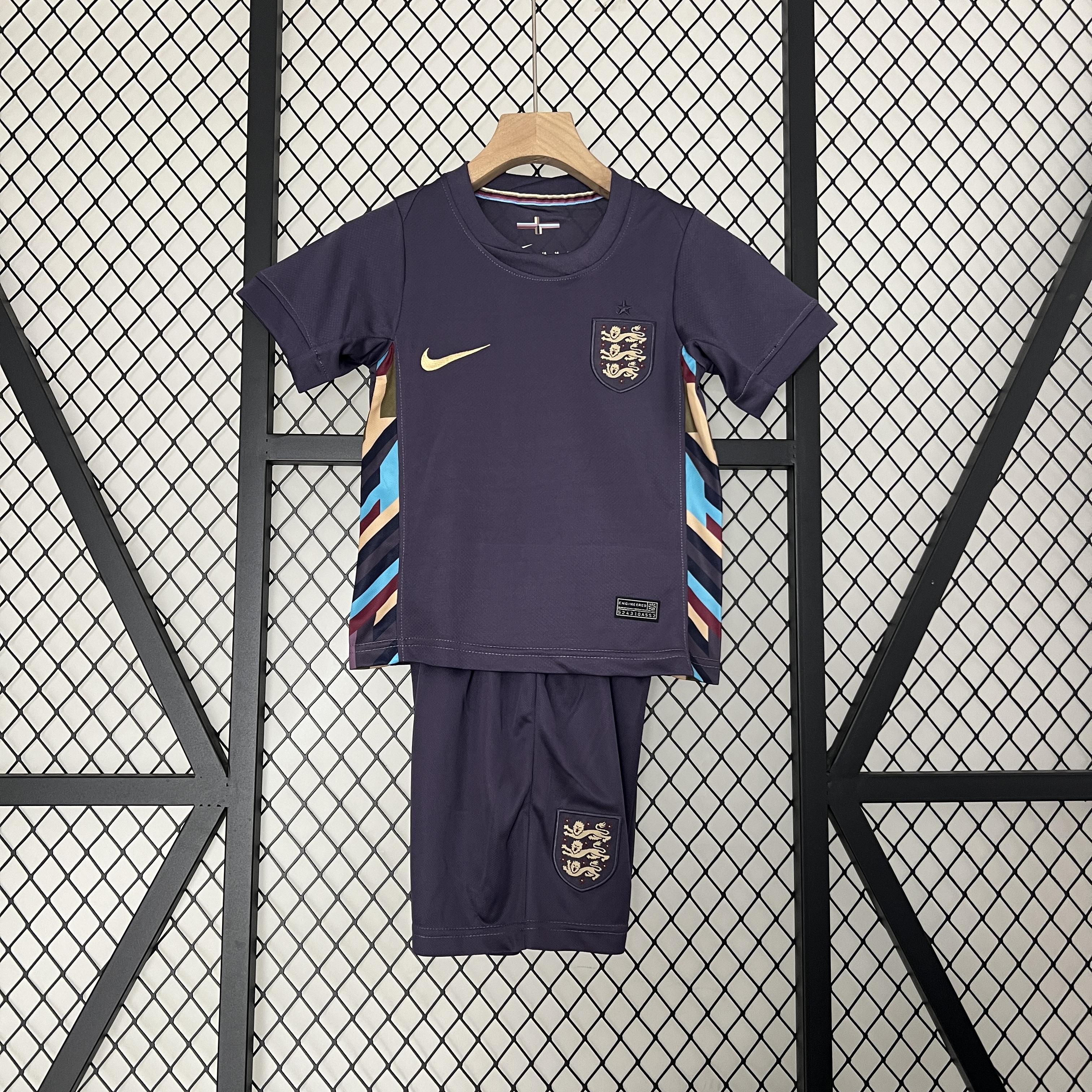 AlphaJersey-England 2024 Away Stadium Kids Kit