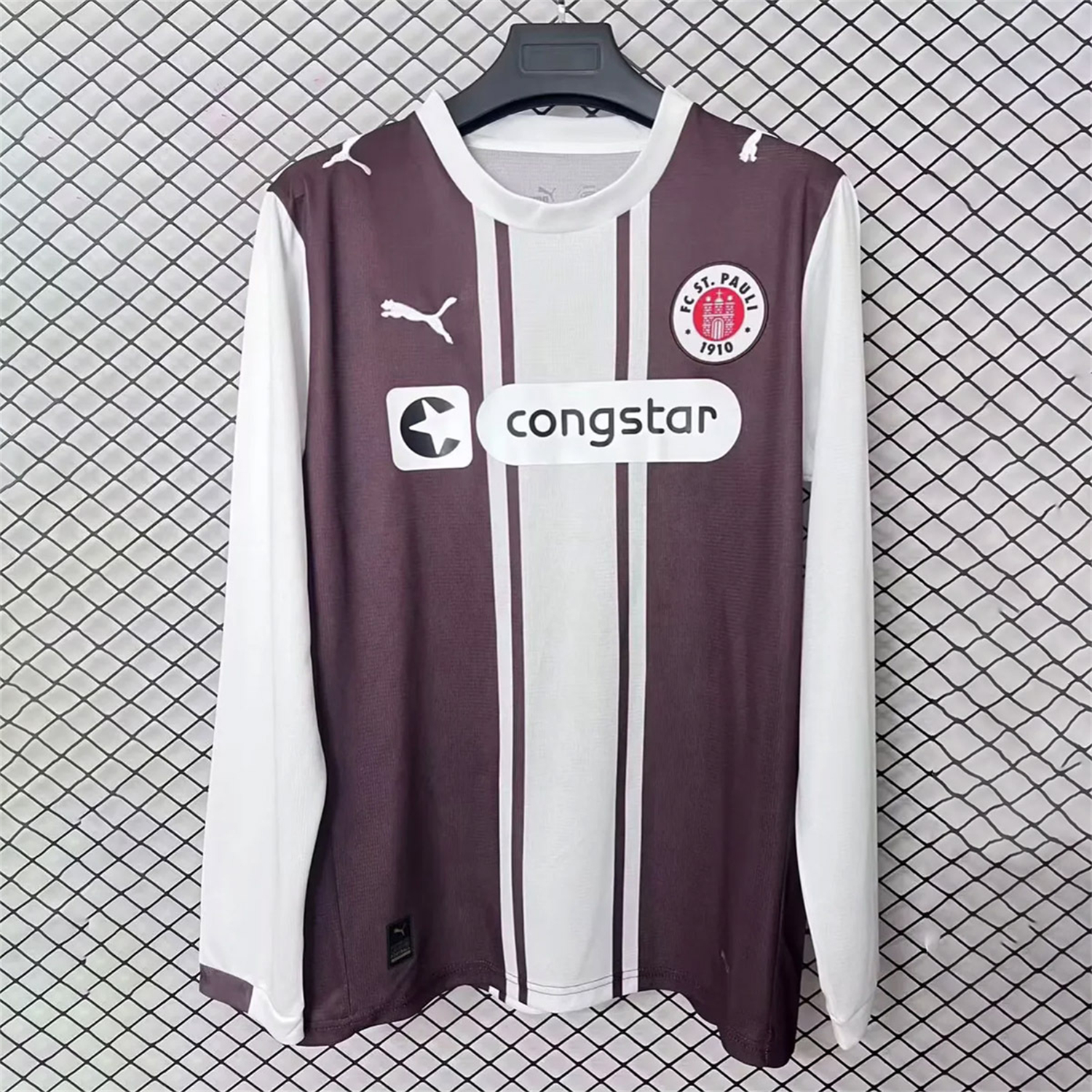 AlphaJersey-St. Pauli 25-26 Classic 1970s Design Special Long Sleeves Jersey - Fans Version
