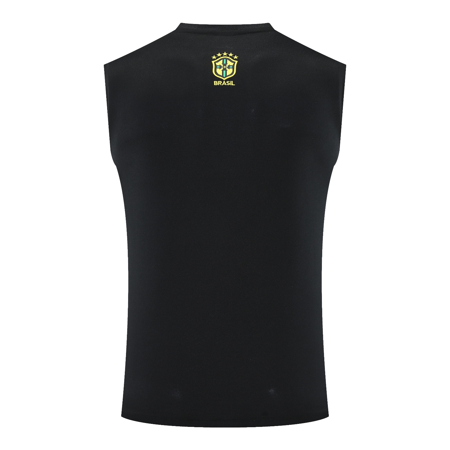 AlphaJersey-Brazil 25-26 Gray Jesus Statue Vest Training Set - Gray Vest & Black Shorts
