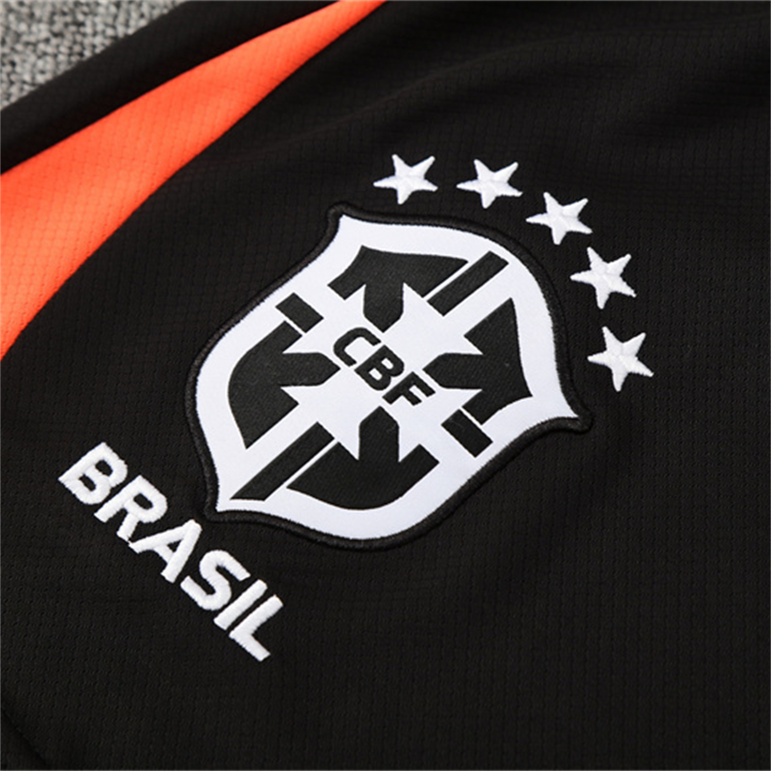 AlphaJersey-Brazil 25-26 Short-Sleeve Training Set - Yellow Top & Black Shorts
